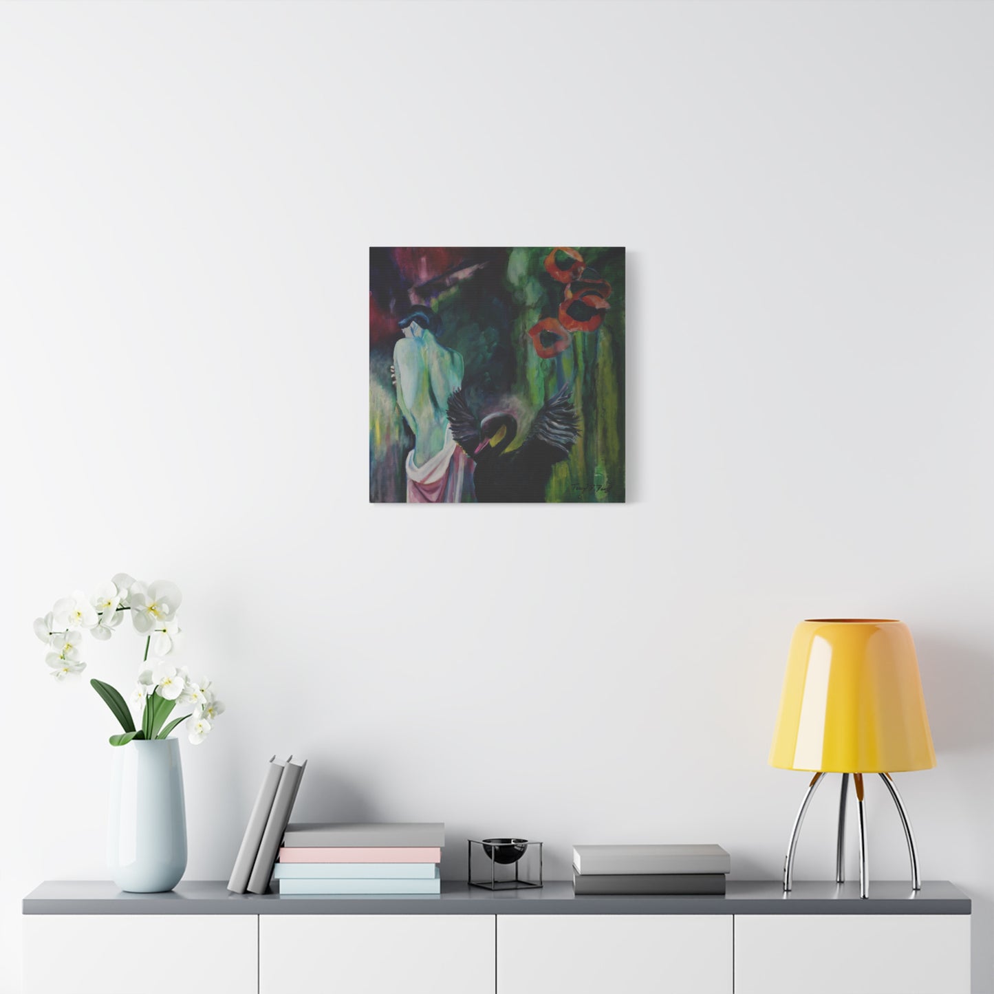 The Echoes of Silence Print, Modern Abstract Decor, Home Gallery, Gifts for Art Lovers, Colorful Canvas Print