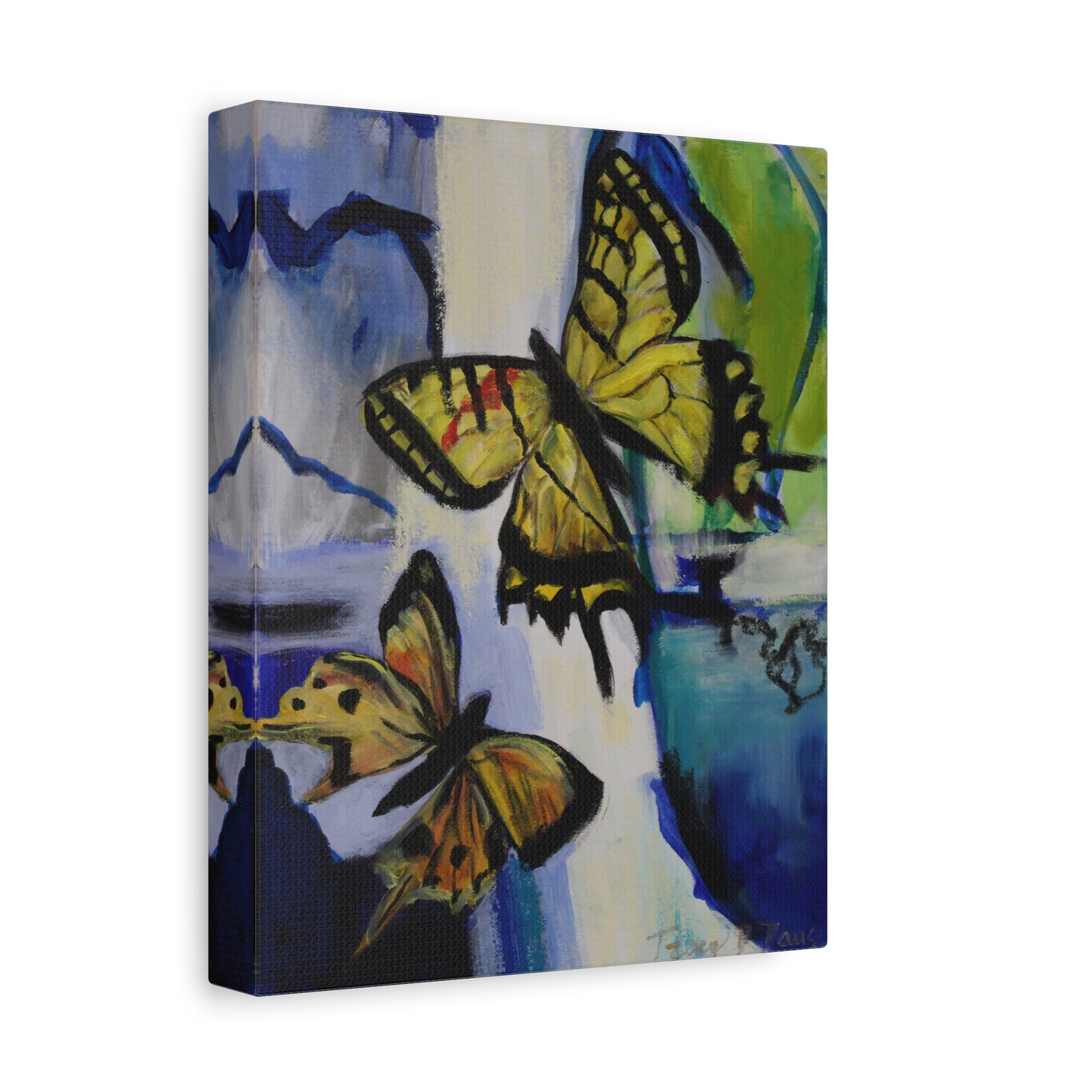 Yellow Butterfly Print, Wall Decor, Nature Inspired Home Decor, Gift for Butterfly Lovers, Colorful Wall Art, Modern Decor