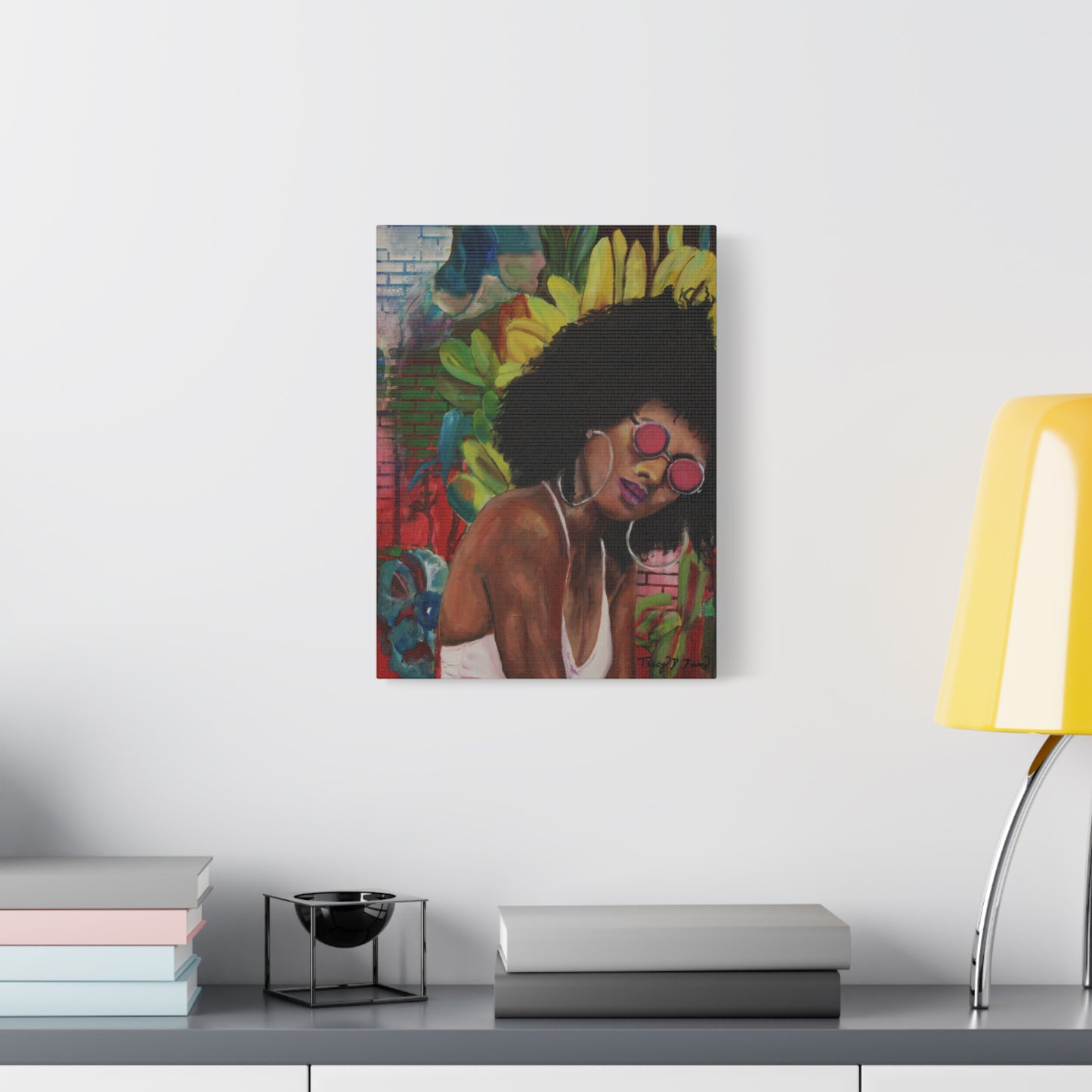 Boss Lady's Brownstone Tale Print, Wall Decor, Contemporary Artwork, Gift for Her, Home Aesthetic, Colorful Wall Art, Feminine Decor