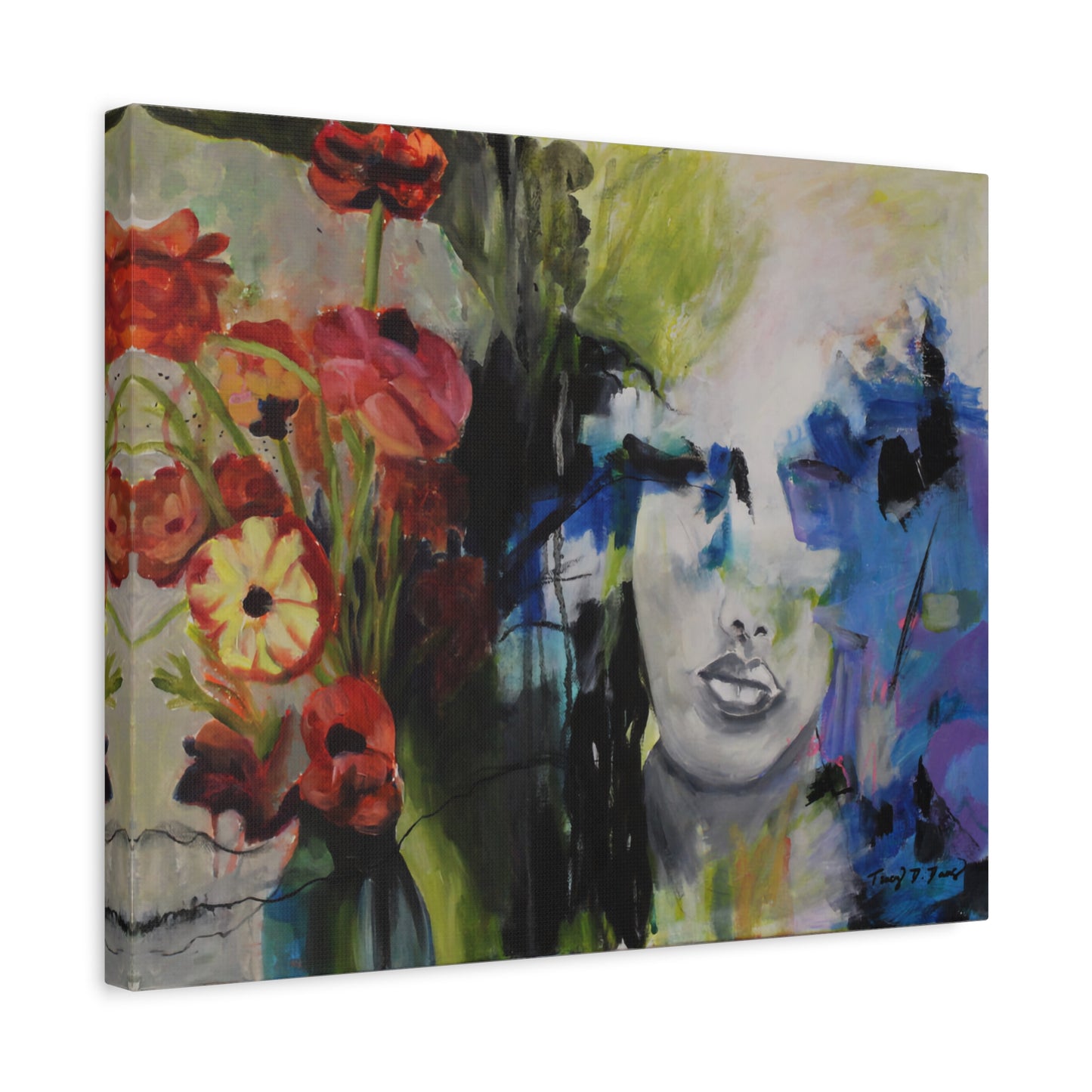 The Colors of Life Print, Home Decor, Floral Painting, Abstract Art for Living Room, Unique Gift Idea, Modern Art