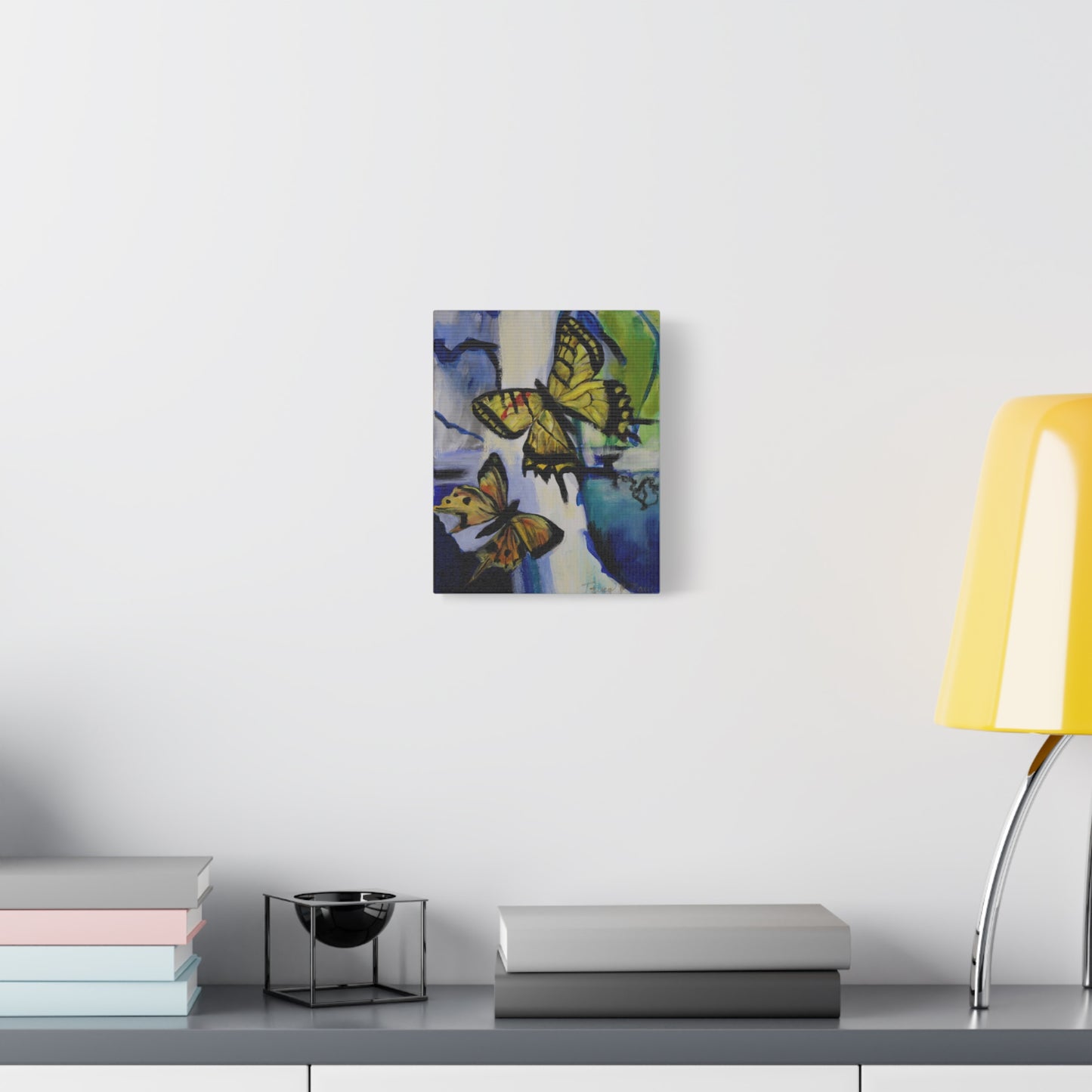Yellow Butterfly Print, Wall Decor, Nature Inspired Home Decor, Gift for Butterfly Lovers, Colorful Wall Art, Modern Decor
