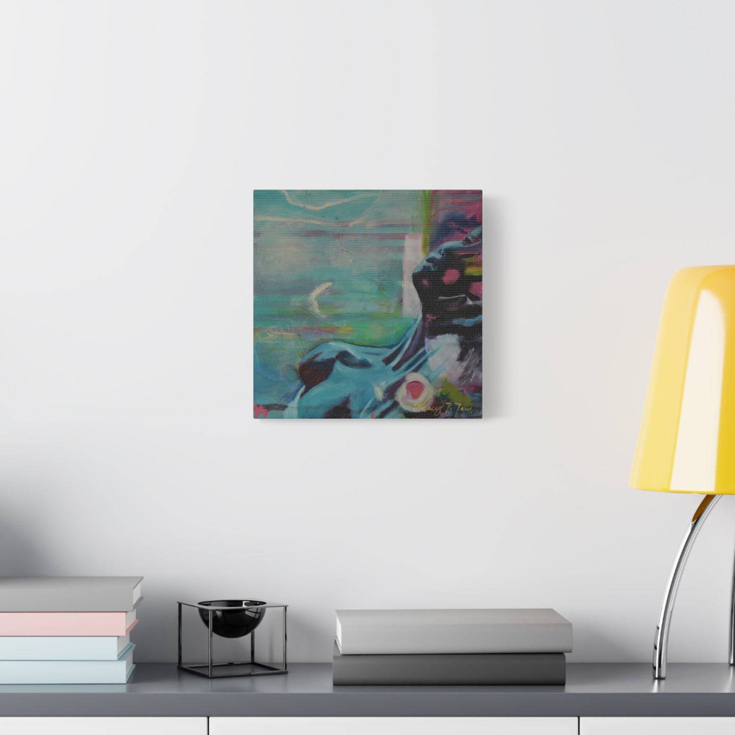 Echoes of Heartache Print, Abstract Home Decor, Modern Gallery Art, Colorful Canvas Print, Unique Gift Idea for Art Lovers