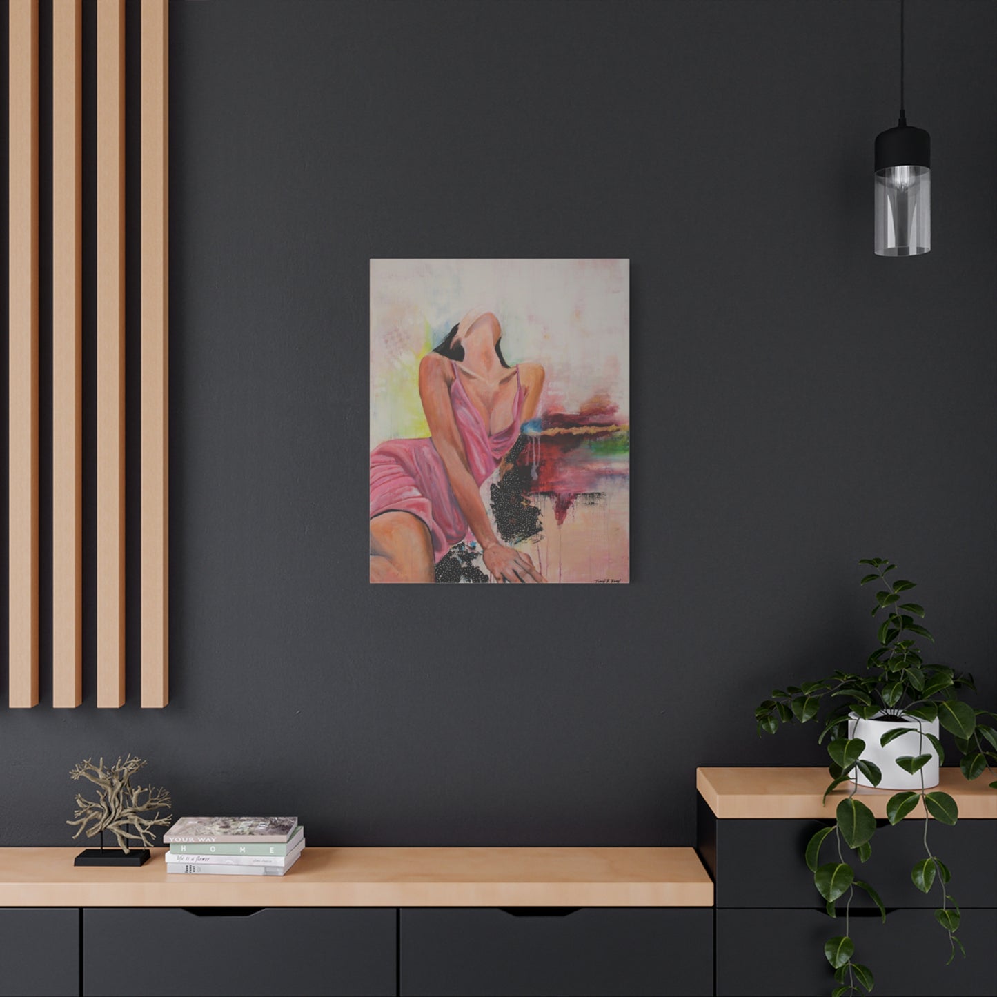 Direction of Creation Print, Elegant Female Portrait, Home Decor, Gift for Art Lovers, Modern Aesthetic, Unique Art Piece