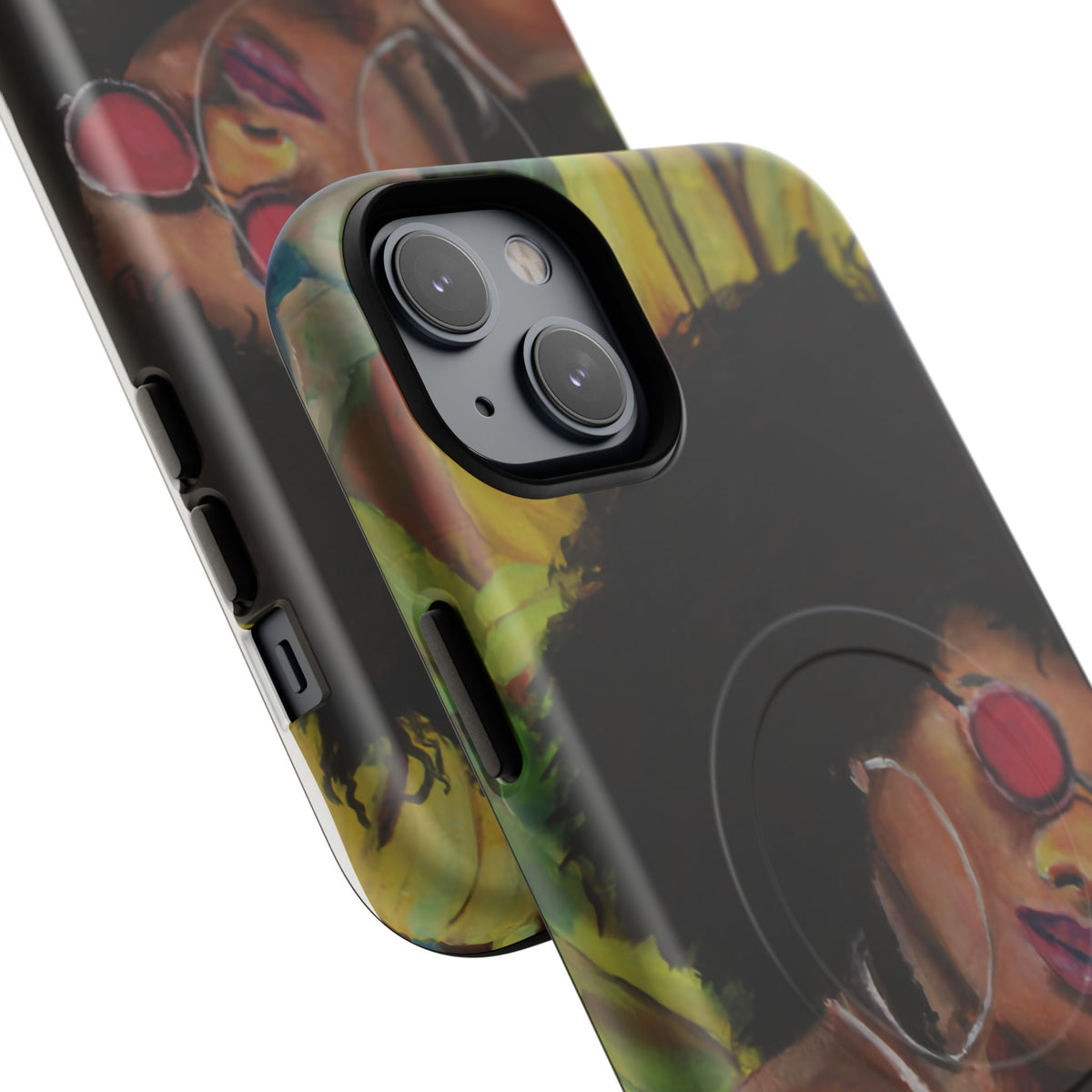 Afro Chic Phone Case — Retro Sunglasses Artwork Tough Magnetic Case