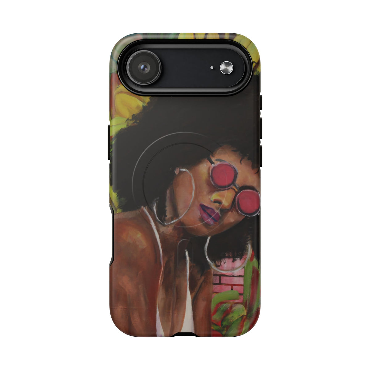 Afro Chic Phone Case — Retro Sunglasses Artwork Tough Magnetic Case