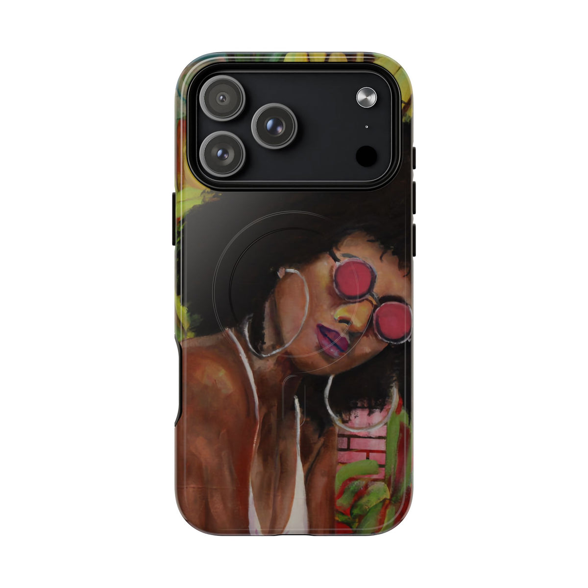 Afro Chic Phone Case — Retro Sunglasses Artwork Tough Magnetic Case
