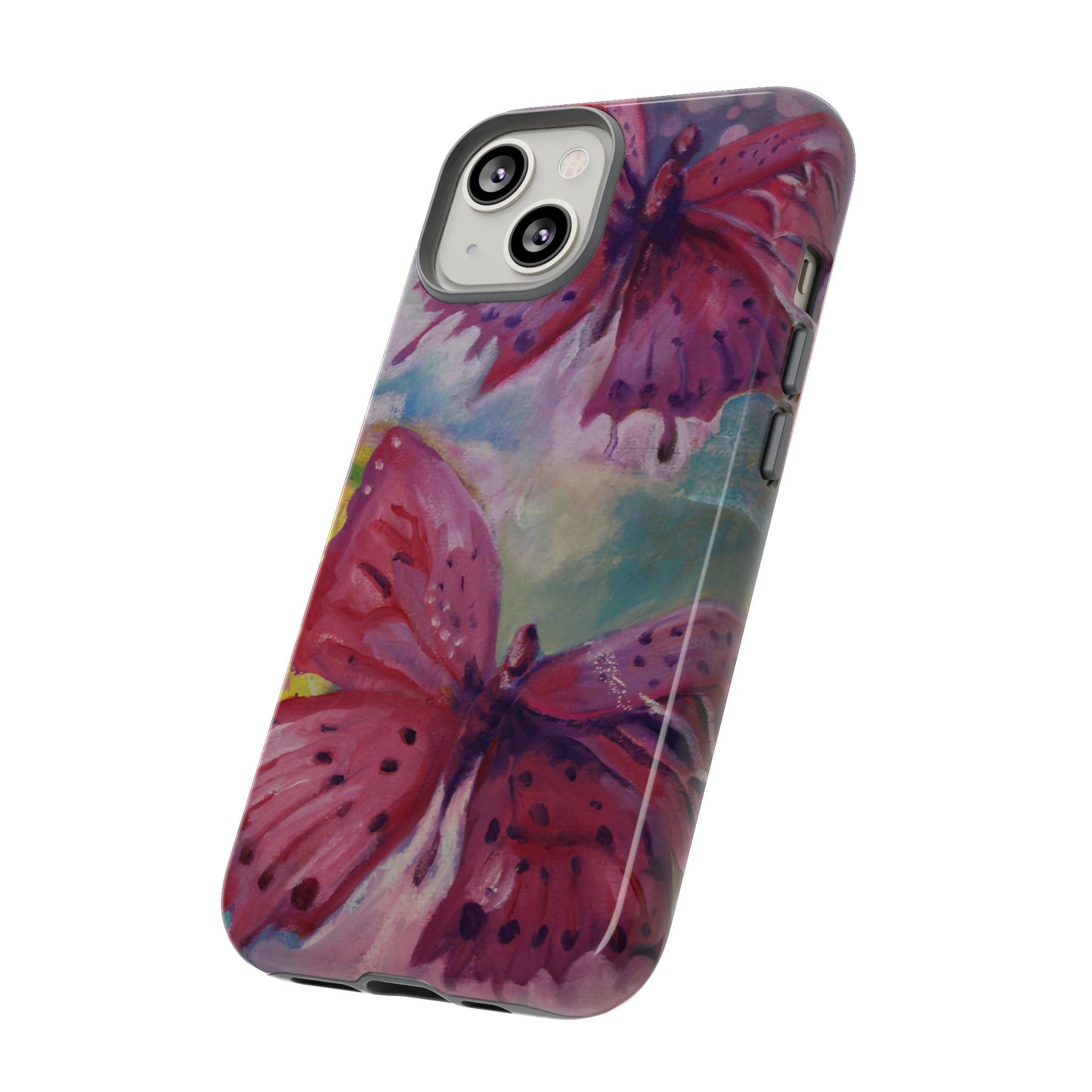 Pink Butterfly Case - Tough Cases, Cute Phone Cover, Nature Lover Gift, Vibrant