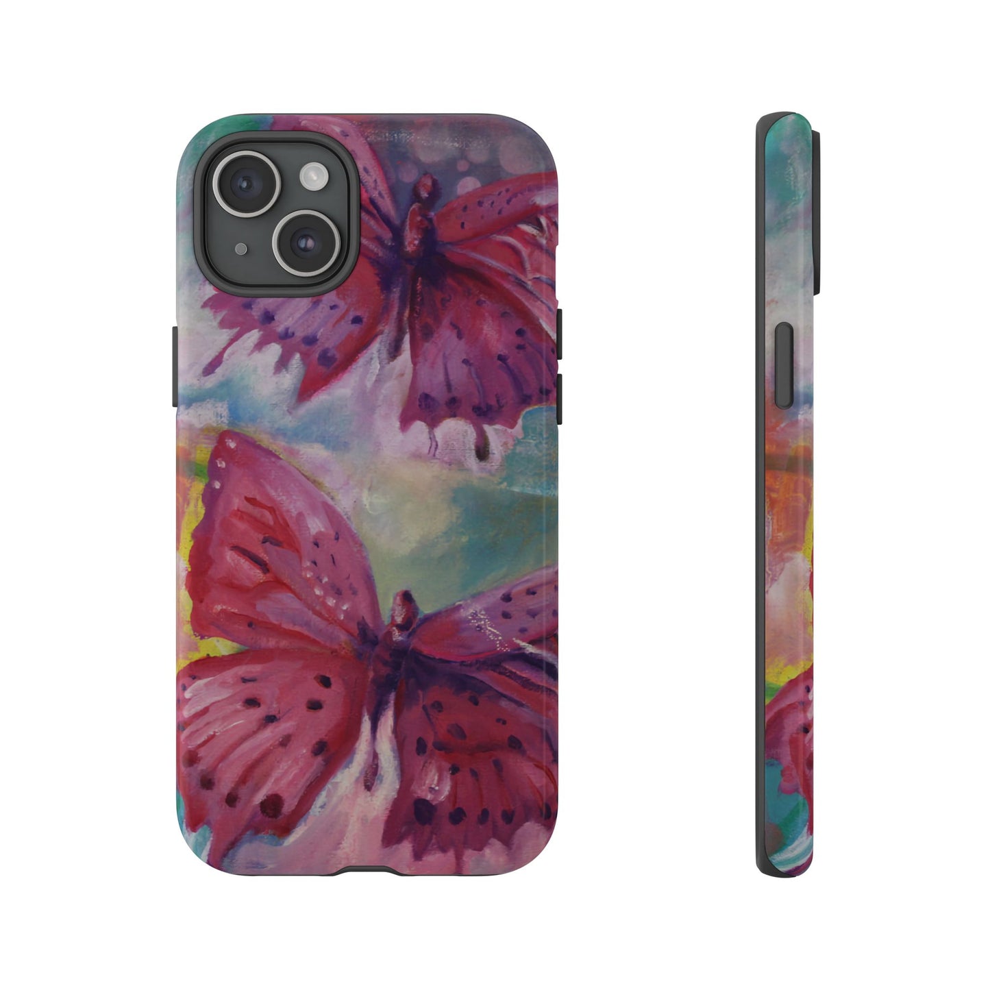 Pink Butterfly Case - Tough Cases, Cute Phone Cover, Nature Lover Gift, Vibrant