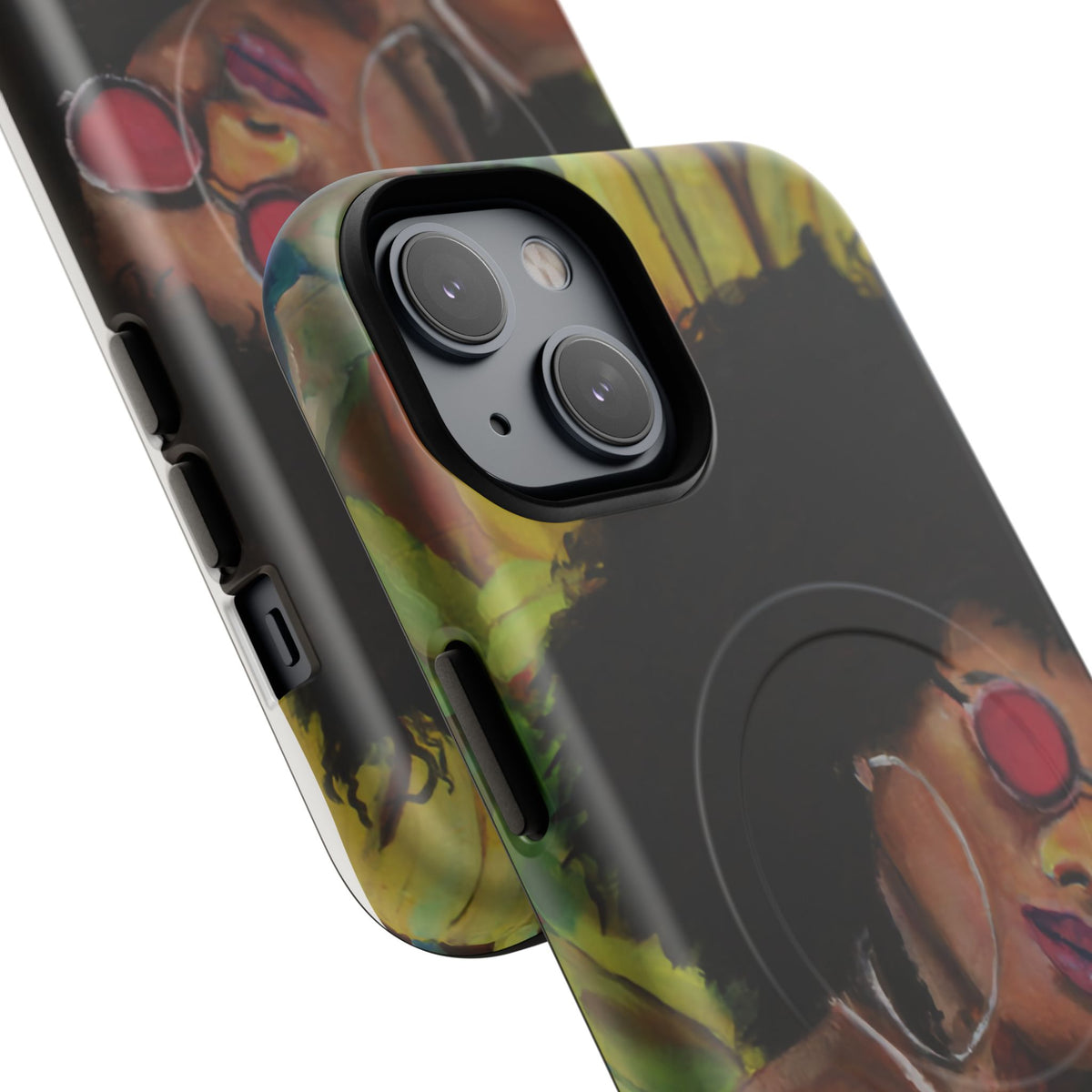 Afro Chic Phone Case — Retro Sunglasses Artwork Tough Magnetic Case