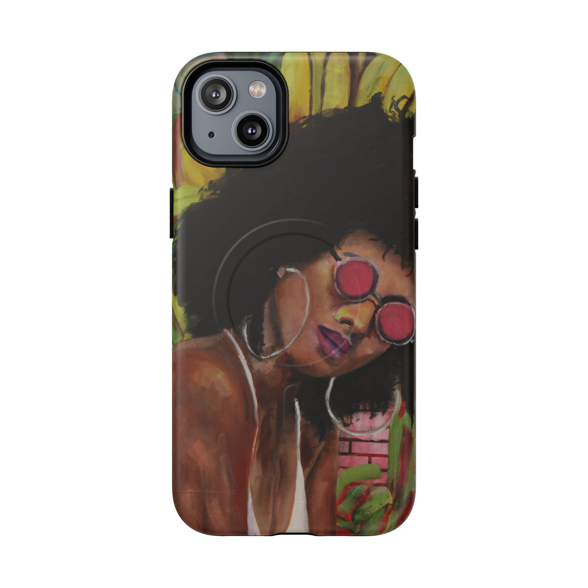 Afro Chic Phone Case — Retro Sunglasses Artwork Tough Magnetic Case