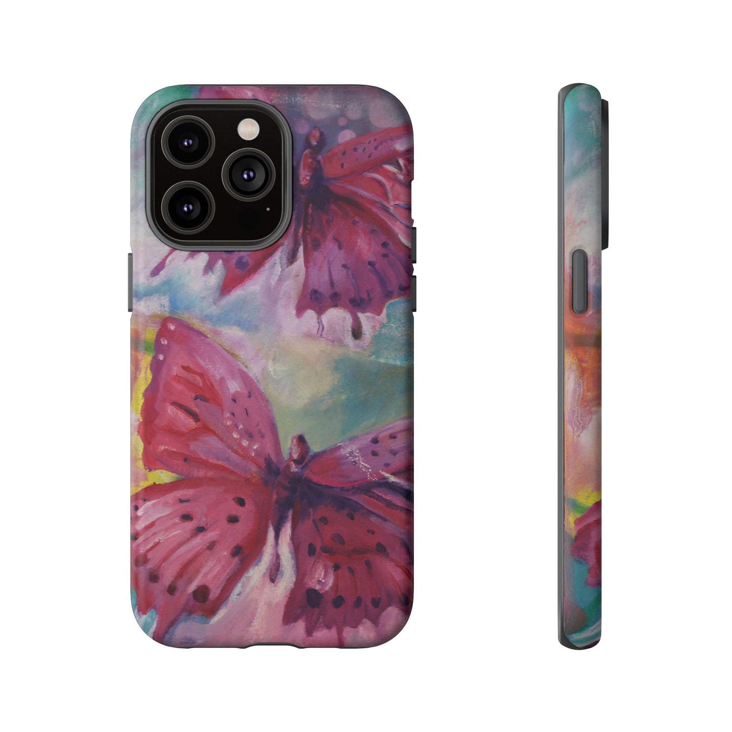Pink Butterfly Case - Tough Cases, Cute Phone Cover, Nature Lover Gift, Vibrant