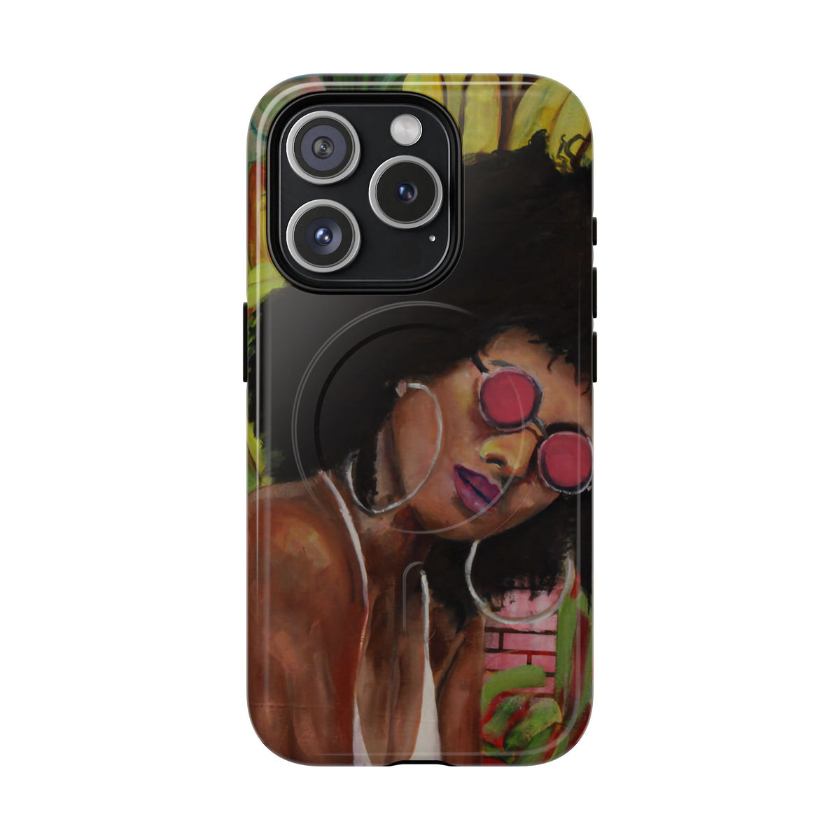 Afro Chic Phone Case — Retro Sunglasses Artwork Tough Magnetic Case
