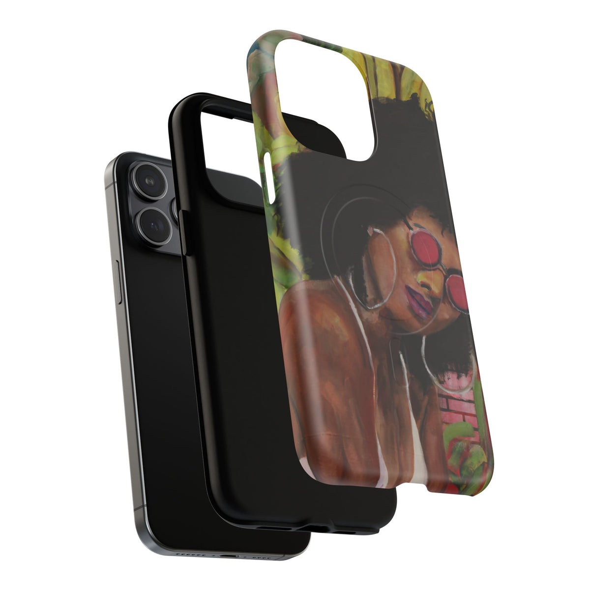 Afro Chic Phone Case — Retro Sunglasses Artwork Tough Magnetic Case