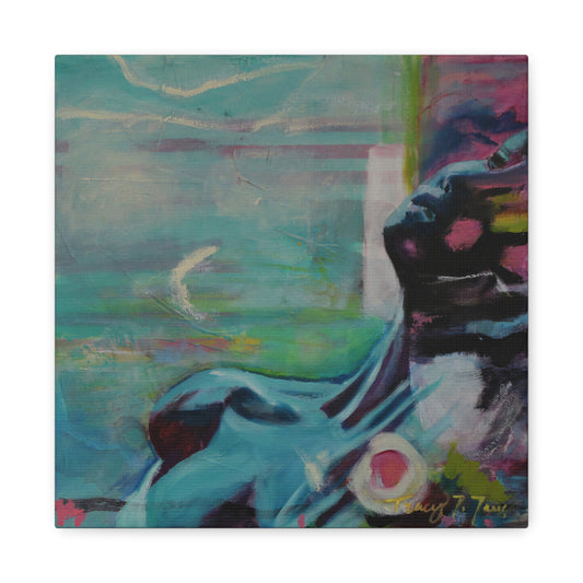 Echoes of Heartache Print, Abstract Home Decor, Modern Gallery Art, Colorful Canvas Print, Unique Gift Idea for Art Lovers