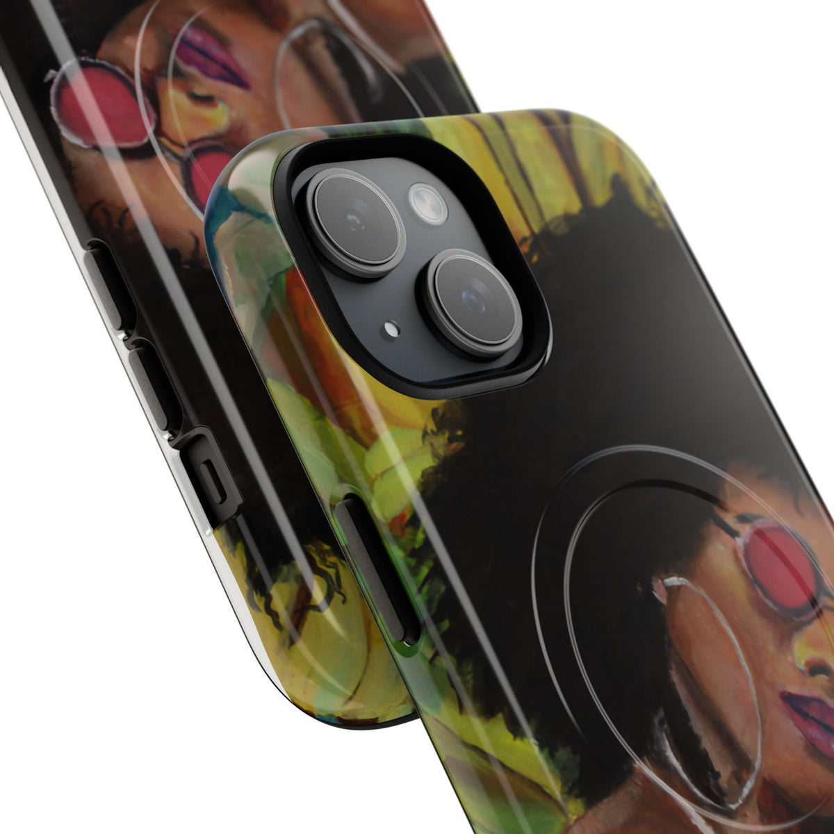 Afro Chic Phone Case — Retro Sunglasses Artwork Tough Magnetic Case
