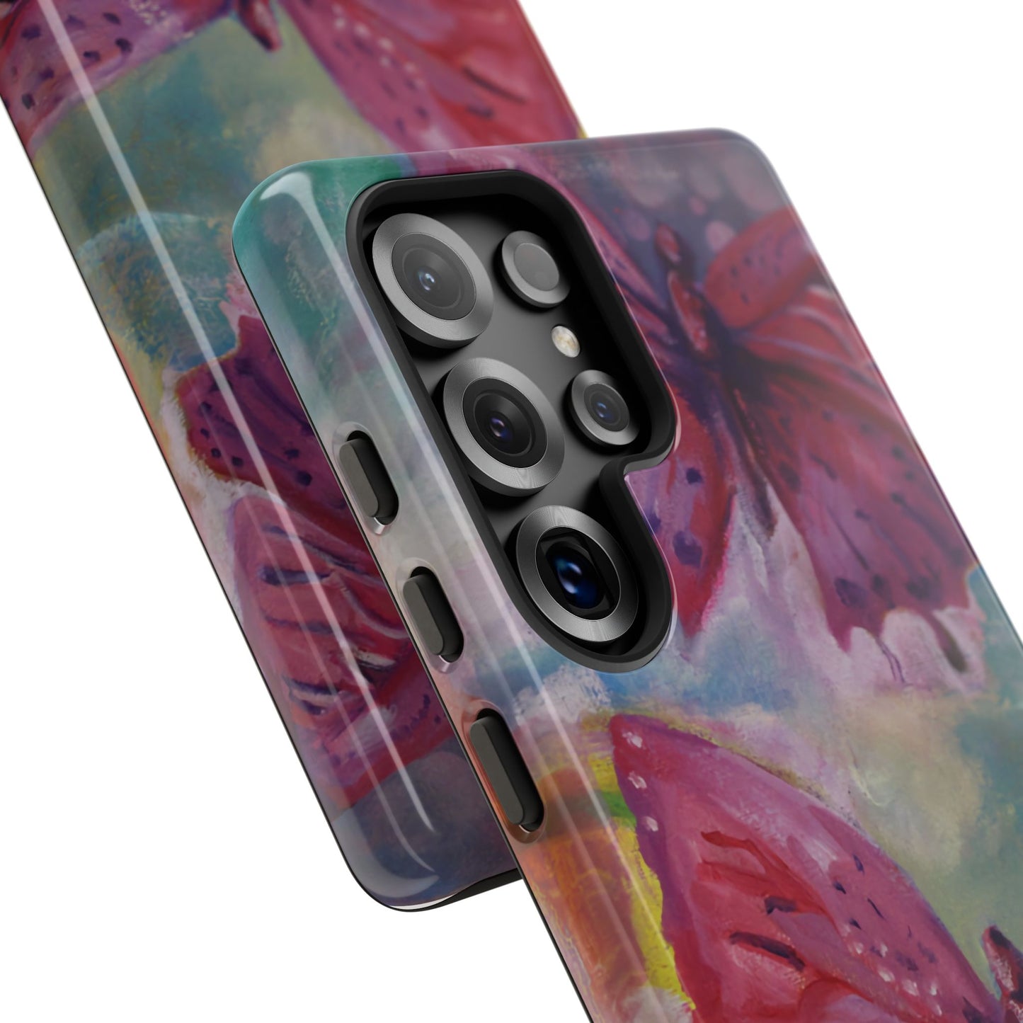 Pink Butterfly Case - Tough Cases, Cute Phone Cover, Nature Lover Gift, Vibrant