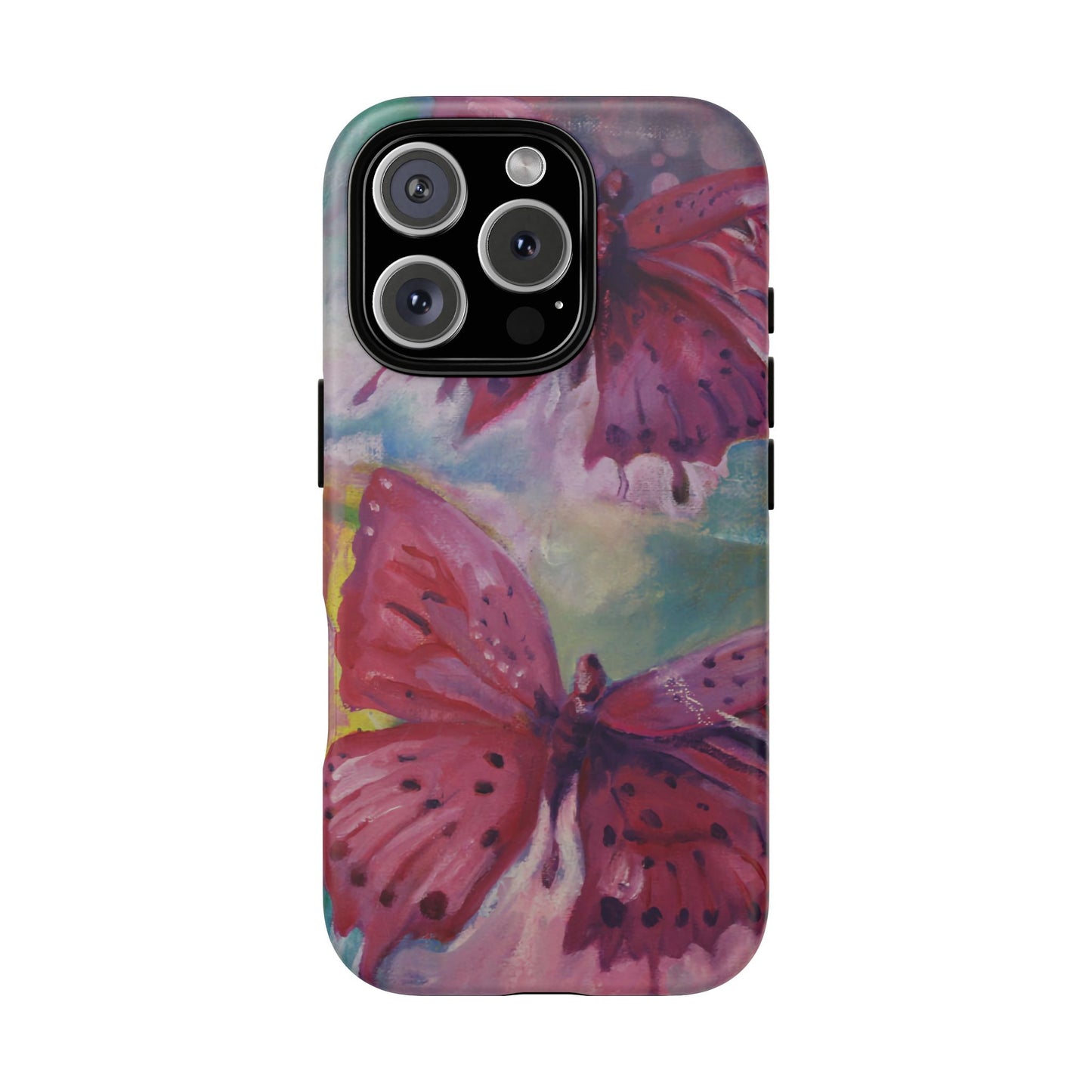 Pink Butterfly Case - Tough Cases, Cute Phone Cover, Nature Lover Gift, Vibrant