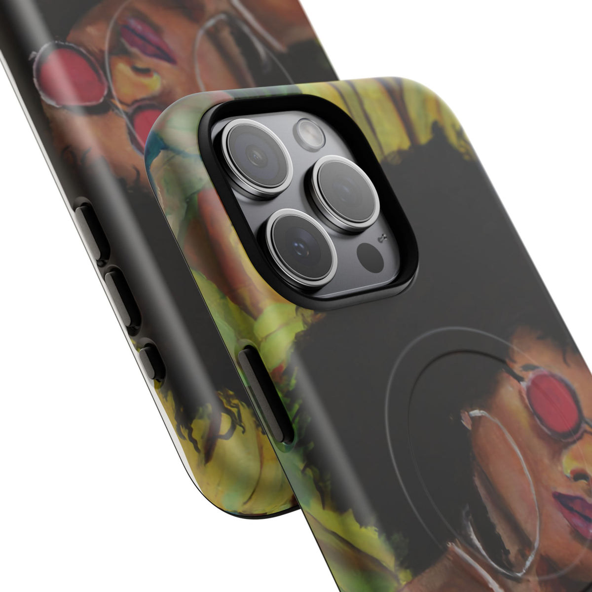 Afro Chic Phone Case — Retro Sunglasses Artwork Tough Magnetic Case