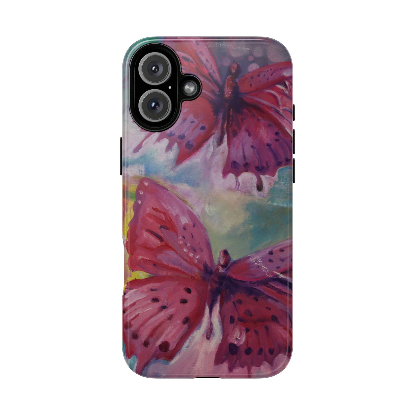 Pink Butterfly Case - Tough Cases, Cute Phone Cover, Nature Lover Gift, Vibrant
