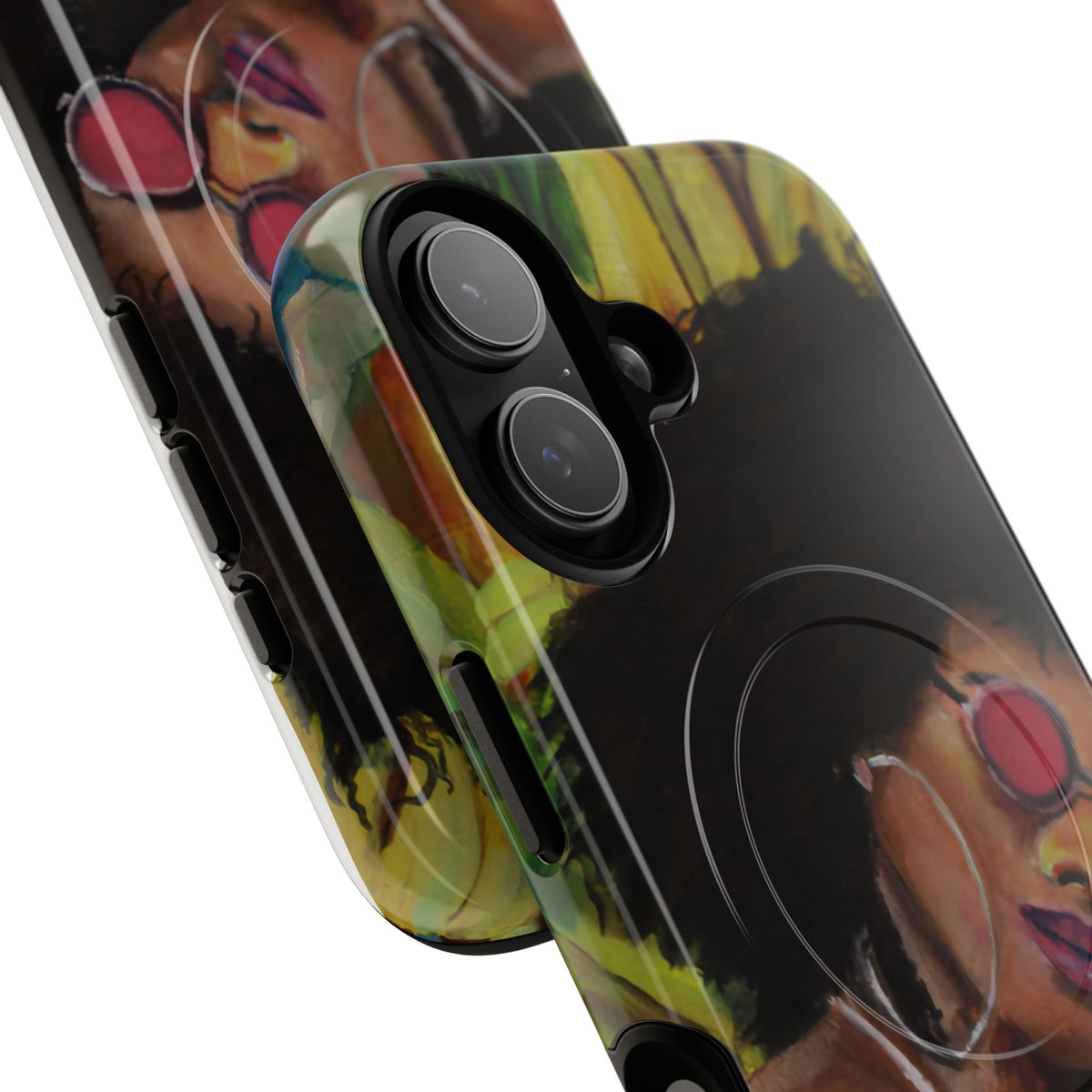 Afro Chic Phone Case — Retro Sunglasses Artwork Tough Magnetic Case