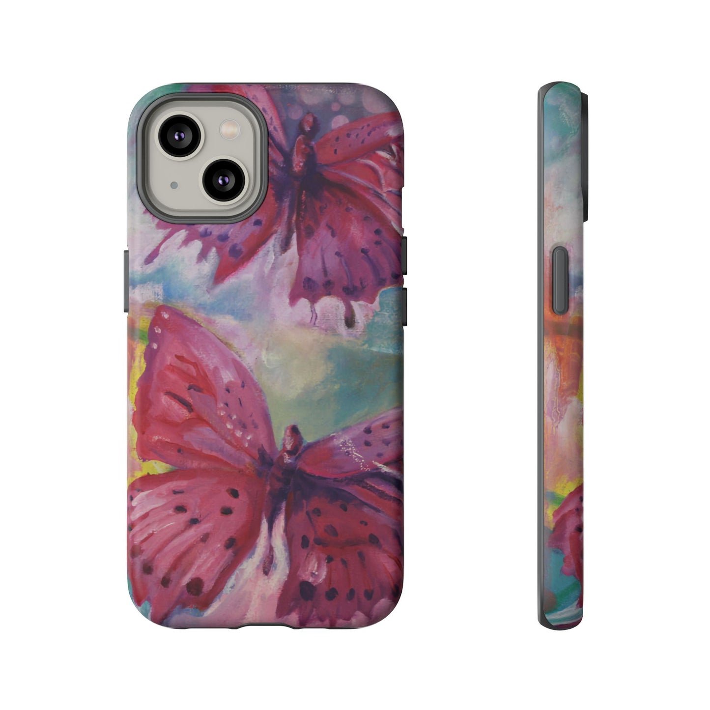 Pink Butterfly Case - Tough Cases, Cute Phone Cover, Nature Lover Gift, Vibrant