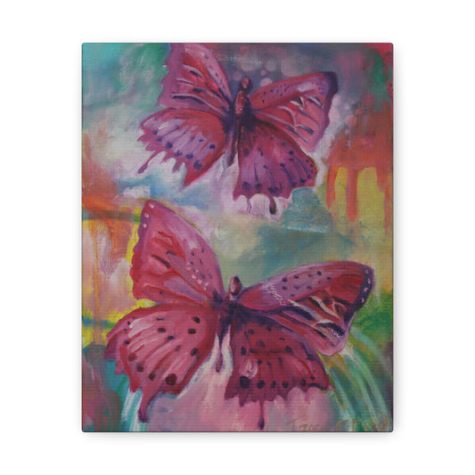 Pink Butterfly Wraps Print