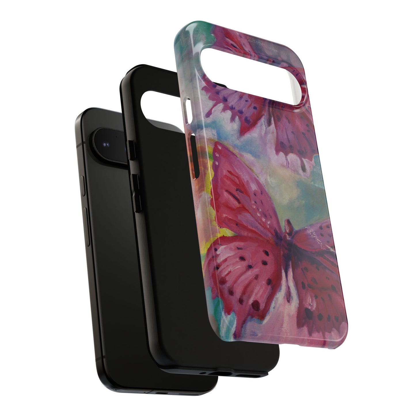 Pink Butterfly Case - Tough Cases, Cute Phone Cover, Nature Lover Gift, Vibrant