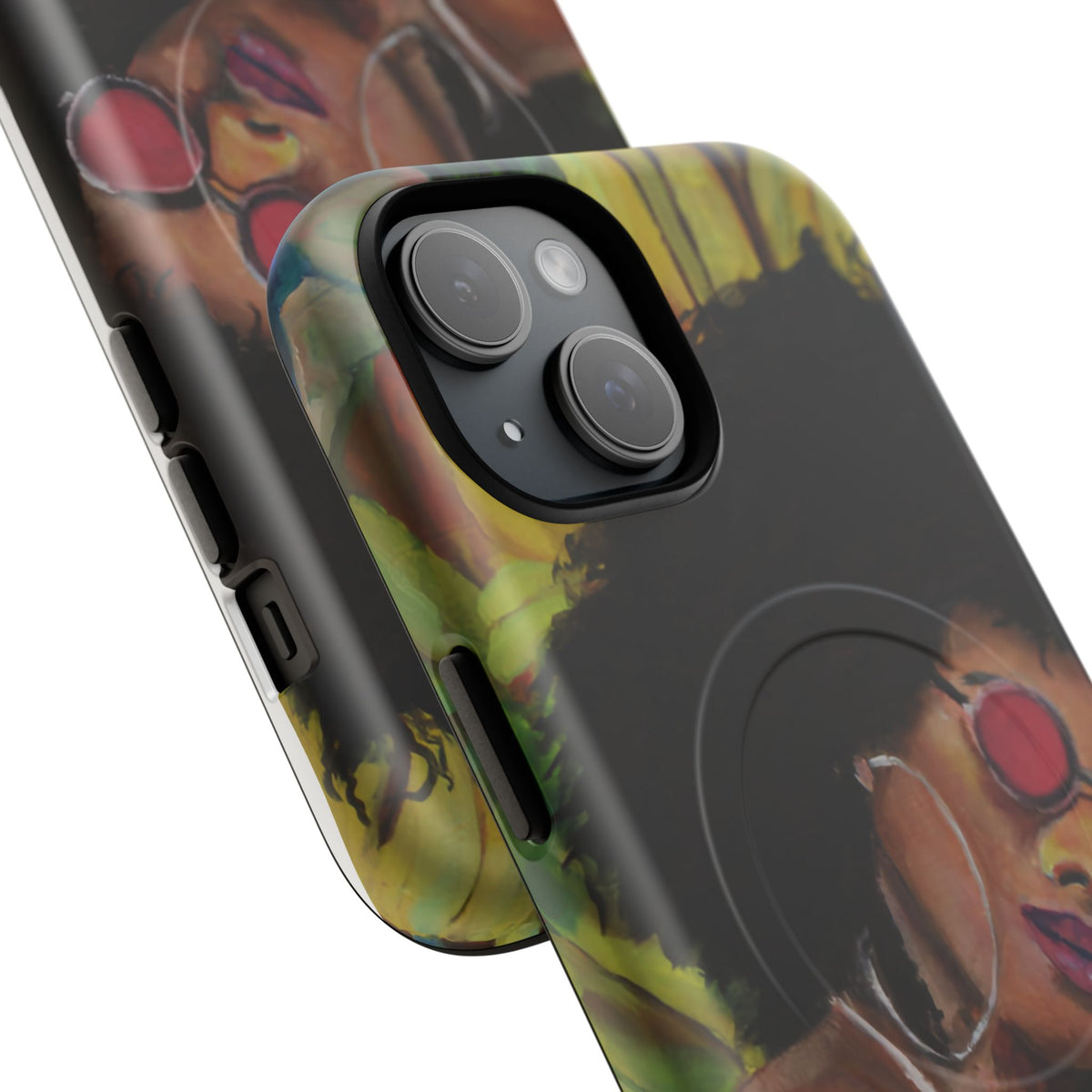 Afro Chic Phone Case — Retro Sunglasses Artwork Tough Magnetic Case