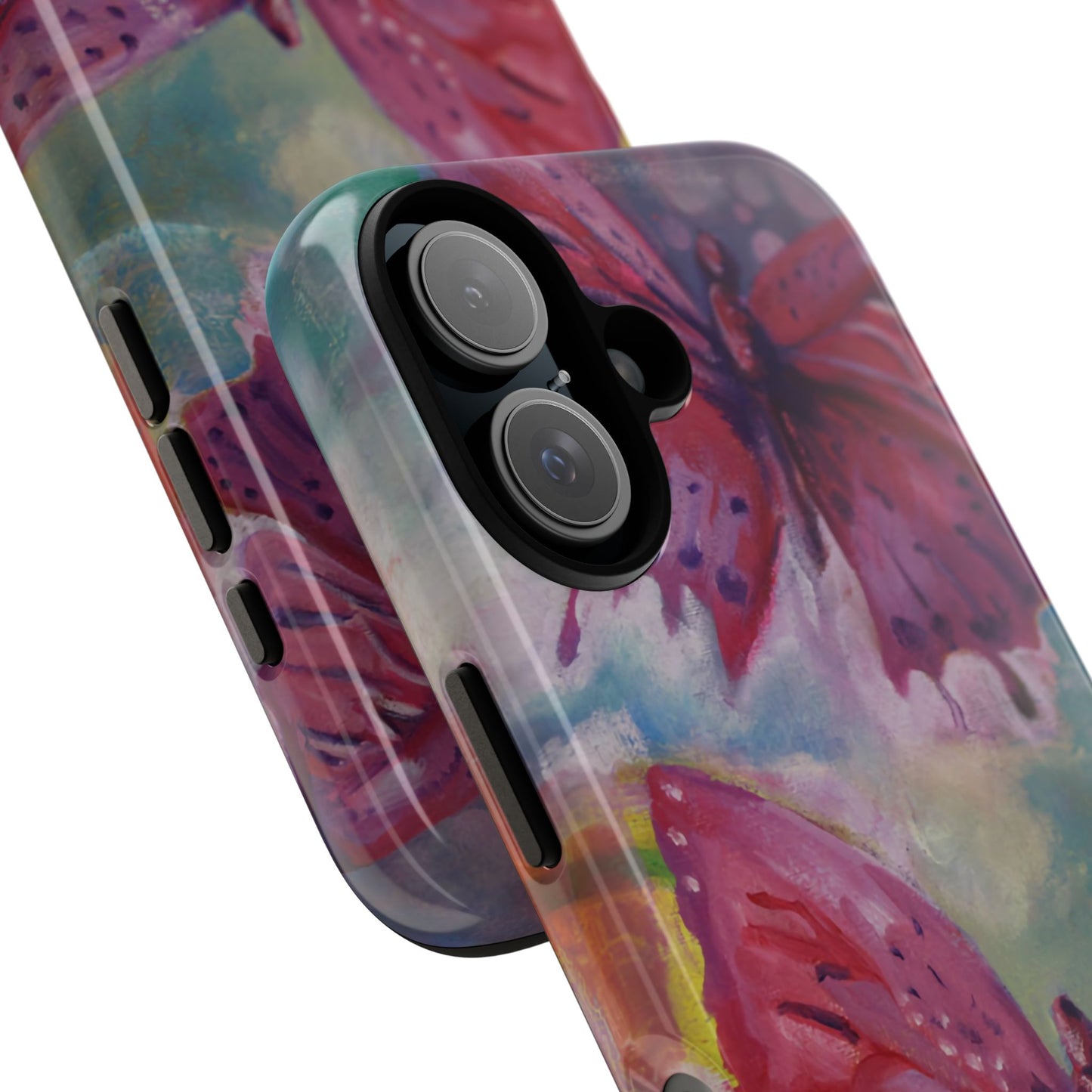 Pink Butterfly Case - Tough Cases, Cute Phone Cover, Nature Lover Gift, Vibrant