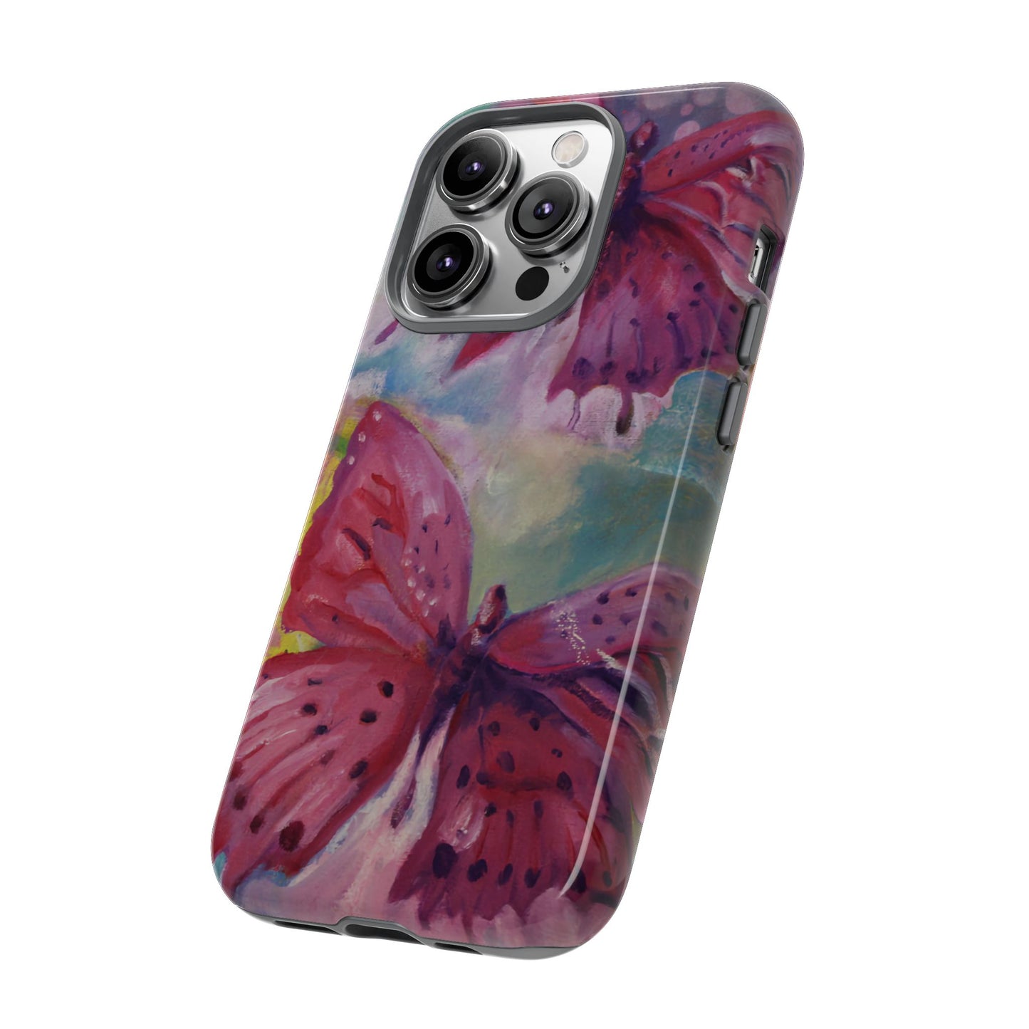 Pink Butterfly Case - Tough Cases, Cute Phone Cover, Nature Lover Gift, Vibrant