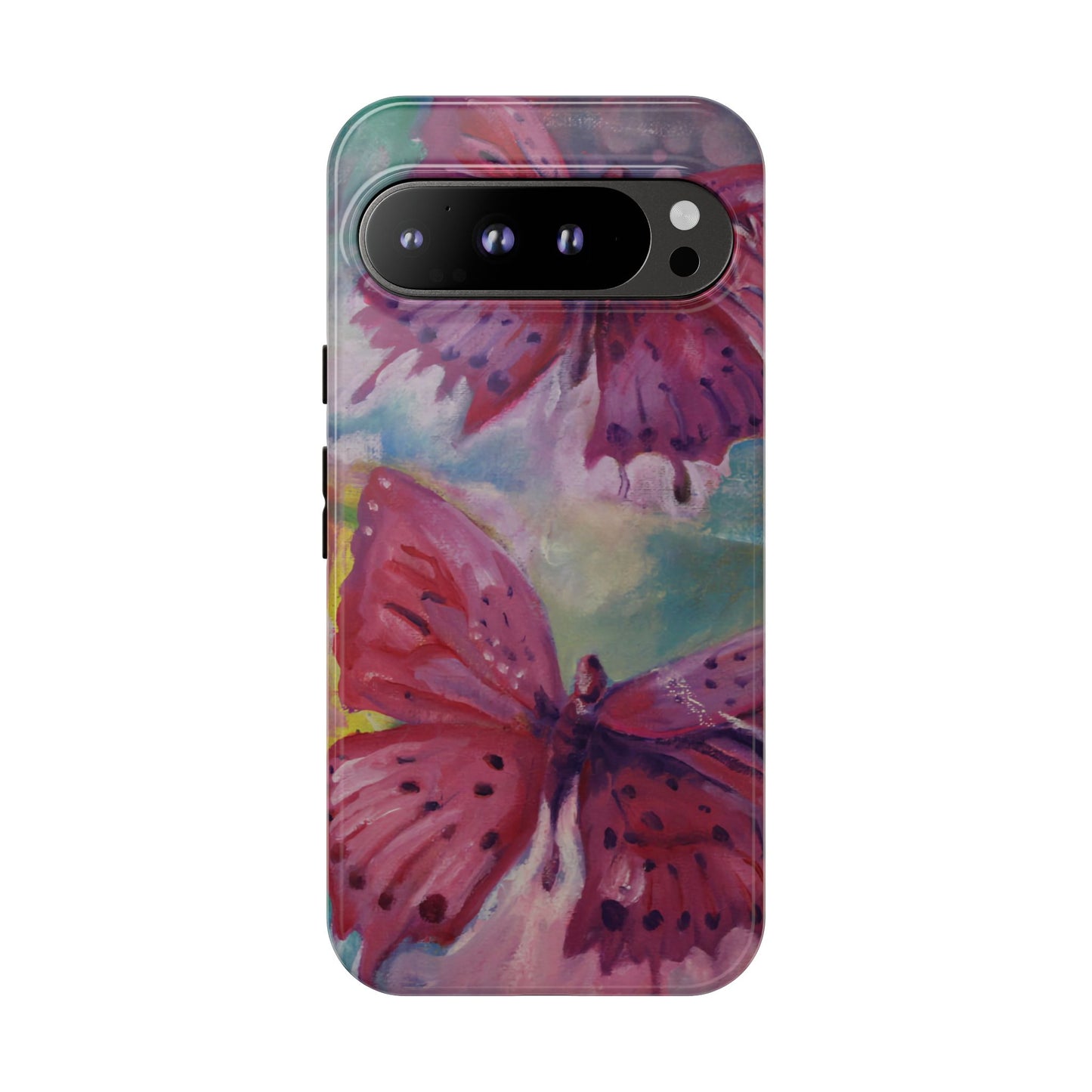 Pink Butterfly Case - Tough Cases, Cute Phone Cover, Nature Lover Gift, Vibrant