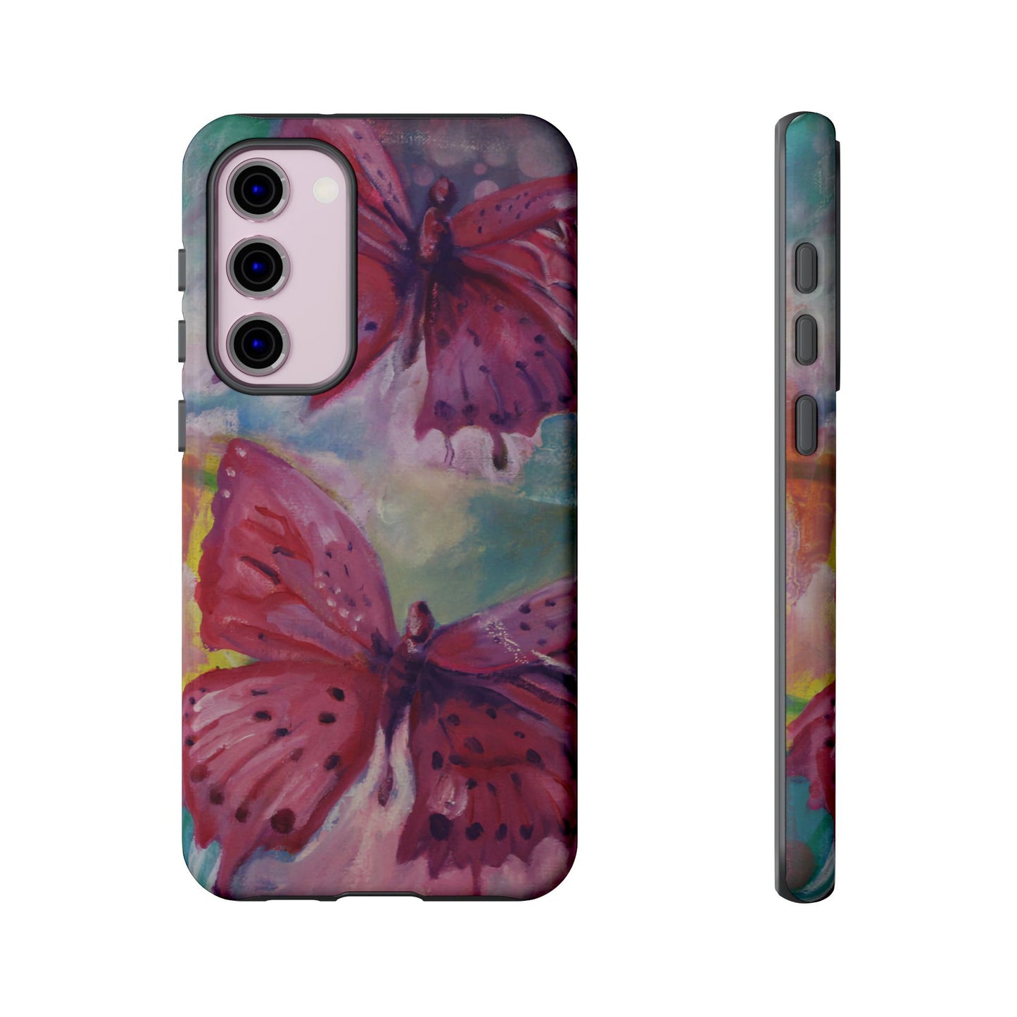 Pink Butterfly Case - Tough Cases, Cute Phone Cover, Nature Lover Gift, Vibrant