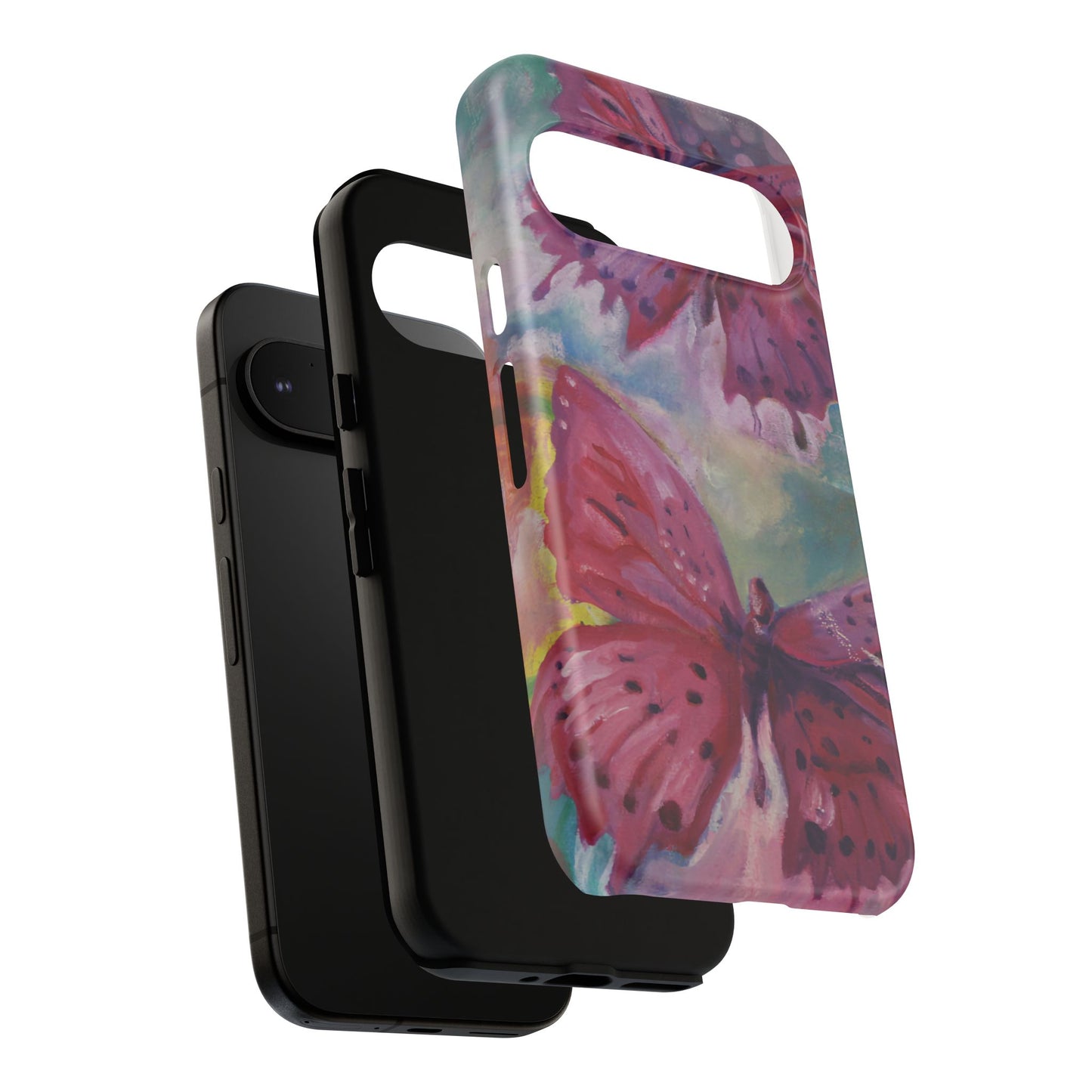Pink Butterfly Case - Tough Cases, Cute Phone Cover, Nature Lover Gift, Vibrant