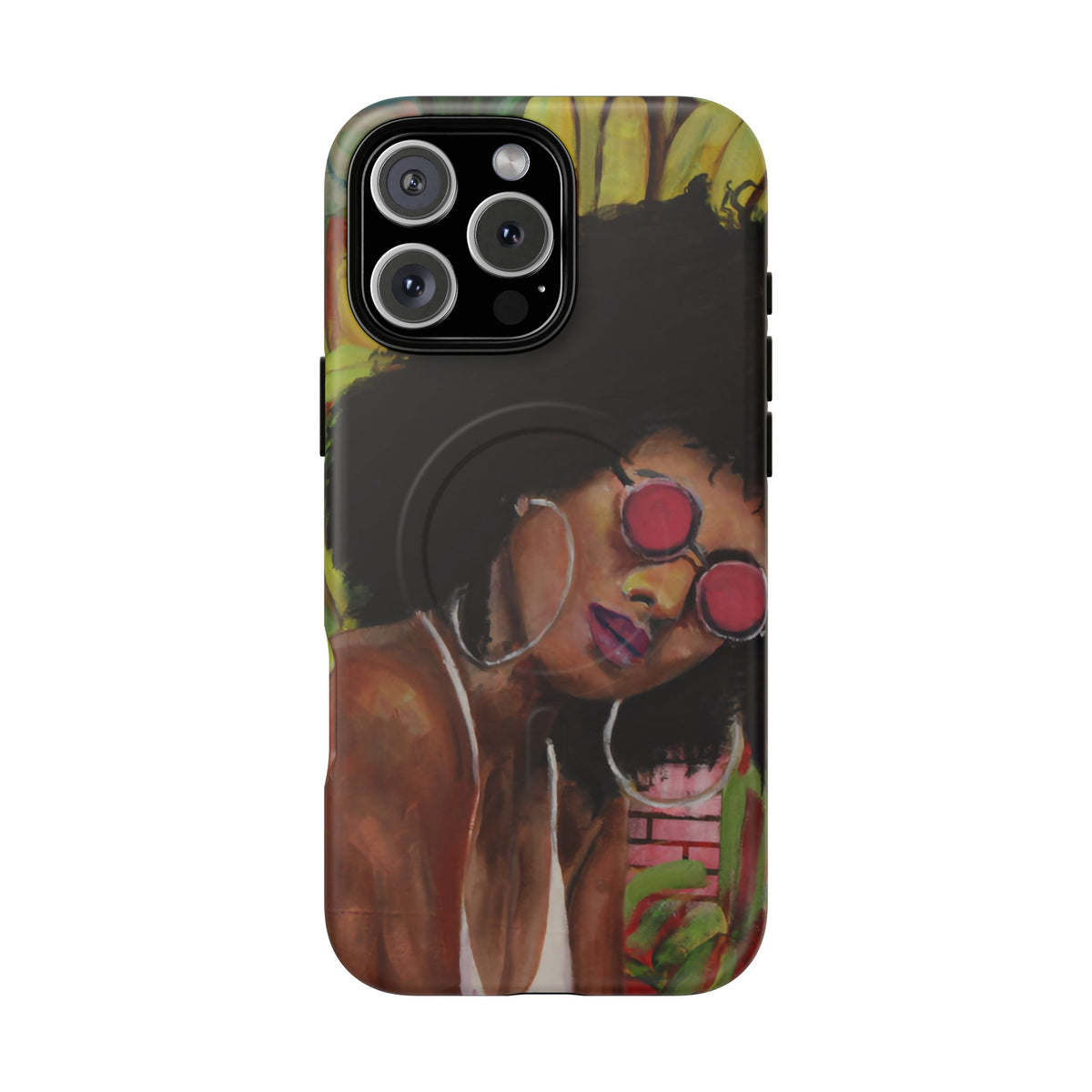 Afro Chic Phone Case — Retro Sunglasses Artwork Tough Magnetic Case