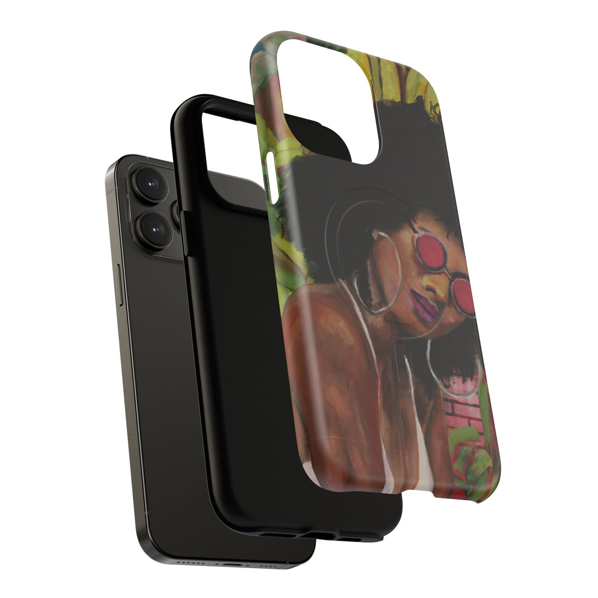 Afro Chic Phone Case — Retro Sunglasses Artwork Tough Magnetic Case