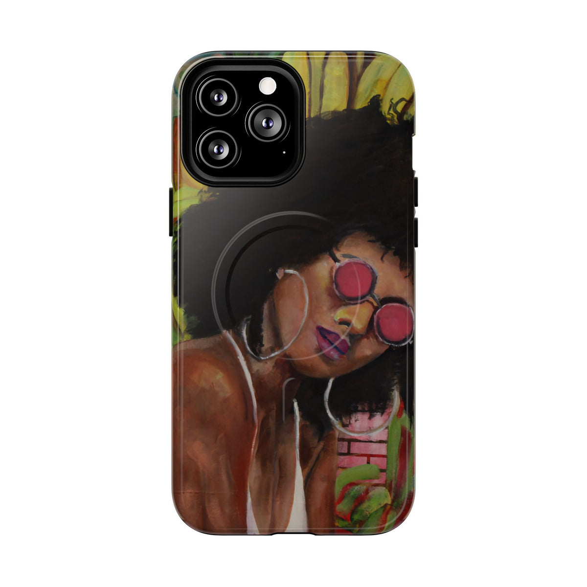 Afro Chic Phone Case — Retro Sunglasses Artwork Tough Magnetic Case