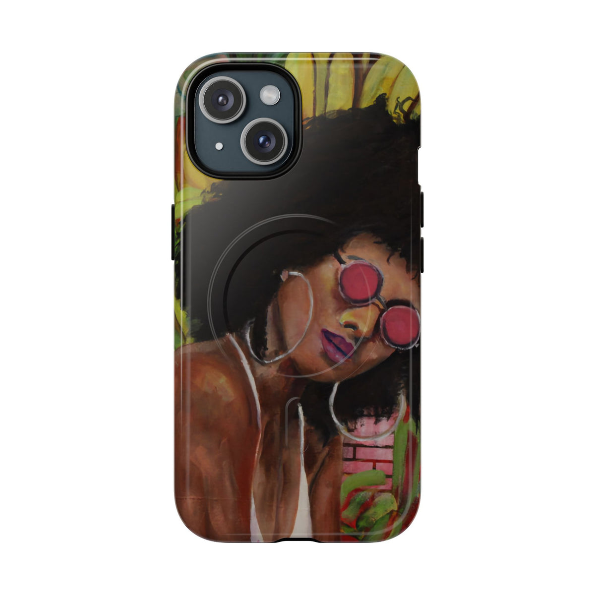 Afro Chic Phone Case — Retro Sunglasses Artwork Tough Magnetic Case