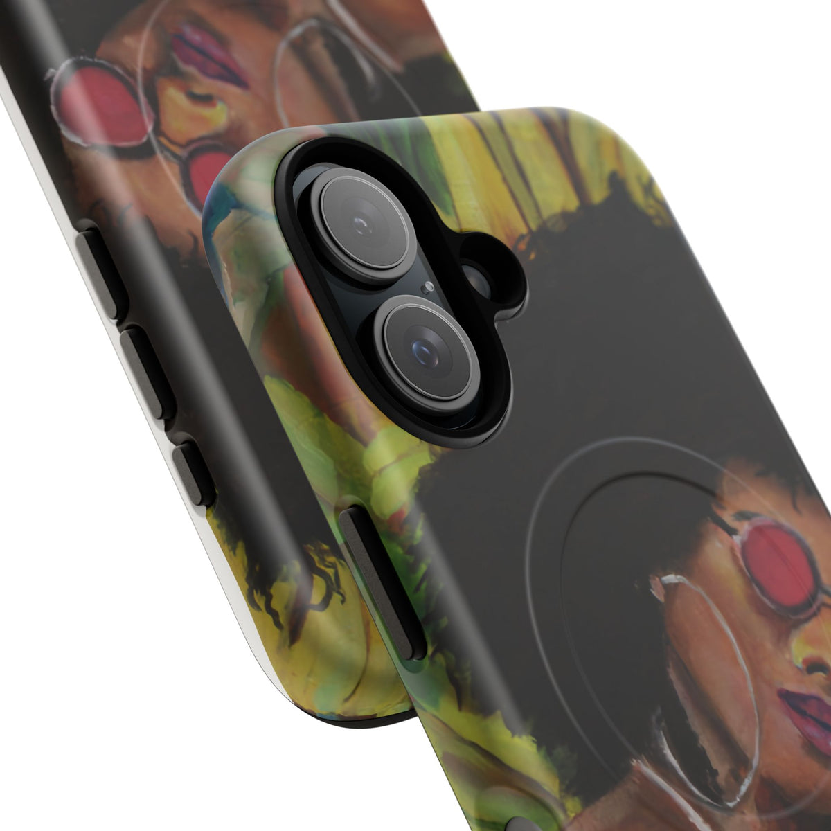 Afro Chic Phone Case — Retro Sunglasses Artwork Tough Magnetic Case