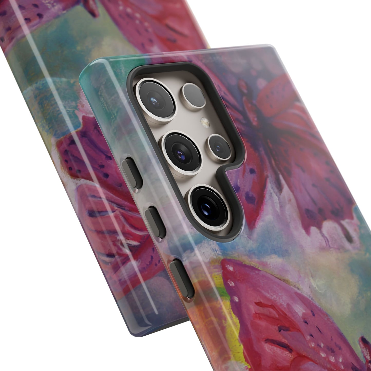 Pink Butterfly Case - Tough Cases, Cute Phone Cover, Nature Lover Gift, Vibrant
