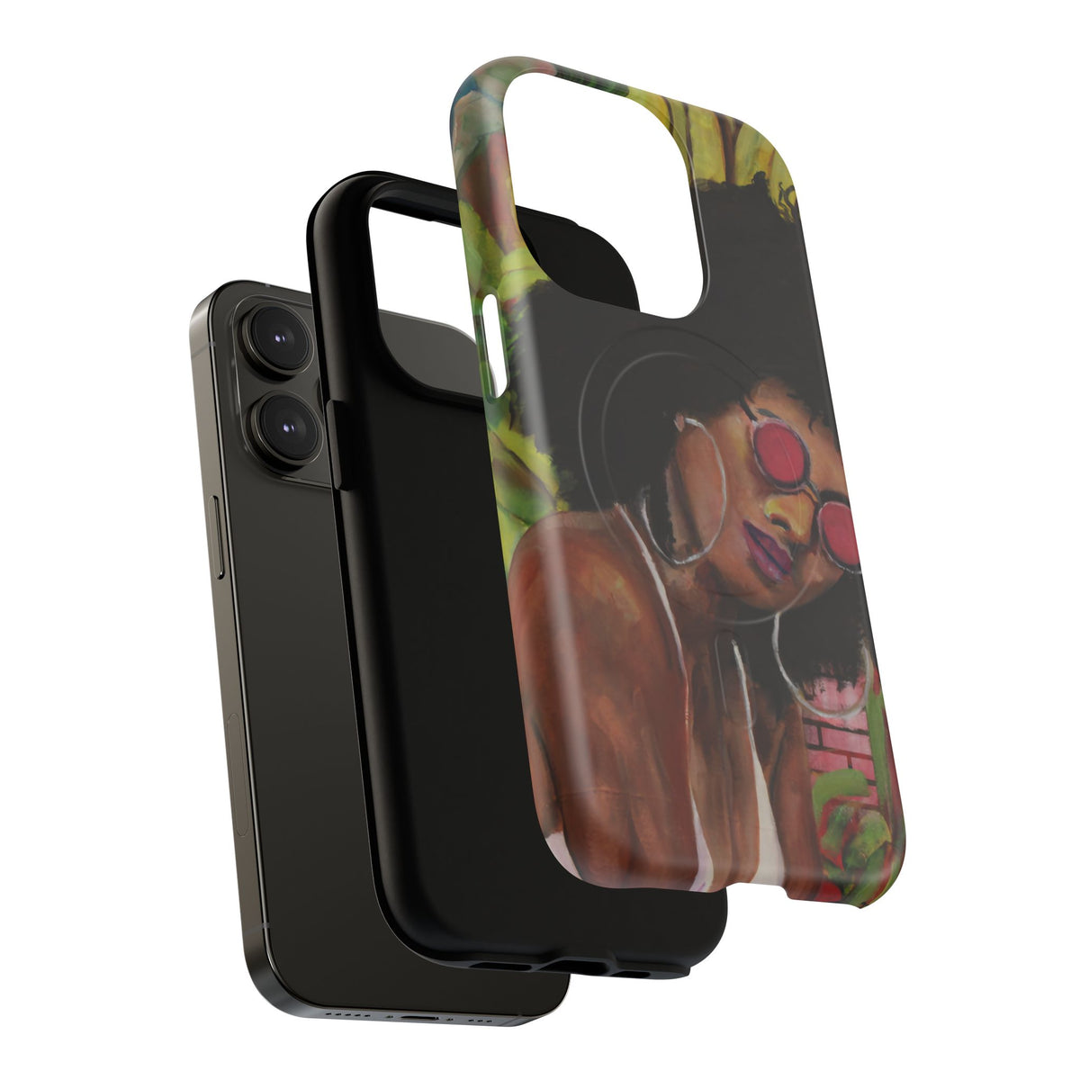 Afro Chic Phone Case — Retro Sunglasses Artwork Tough Magnetic Case