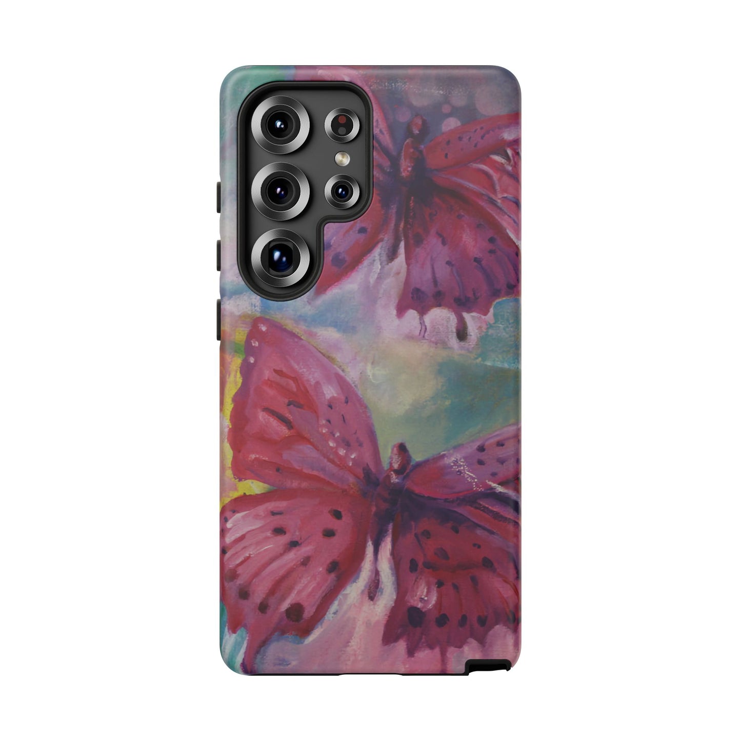 Pink Butterfly Case - Tough Cases, Cute Phone Cover, Nature Lover Gift, Vibrant