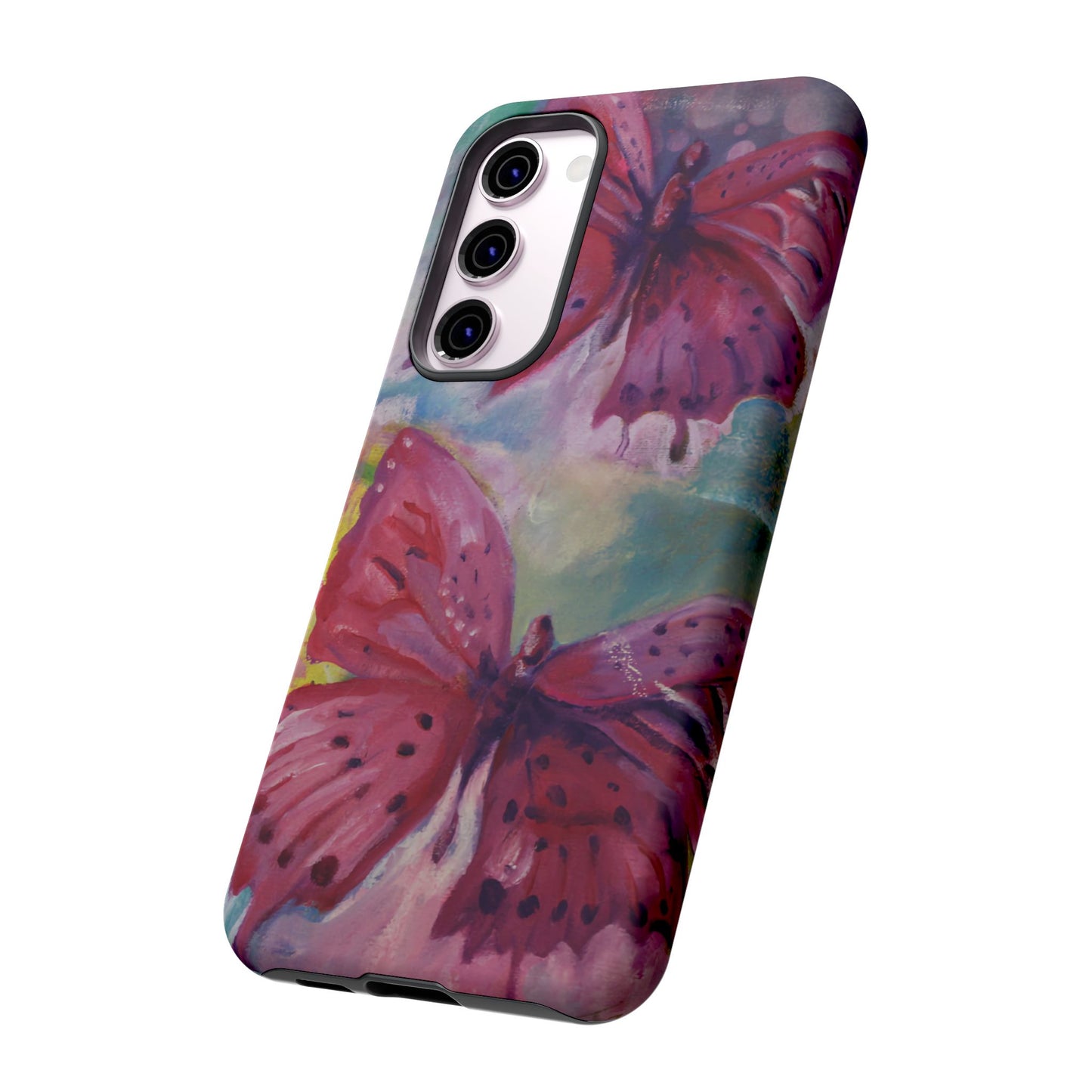 Pink Butterfly Case - Tough Cases, Cute Phone Cover, Nature Lover Gift, Vibrant