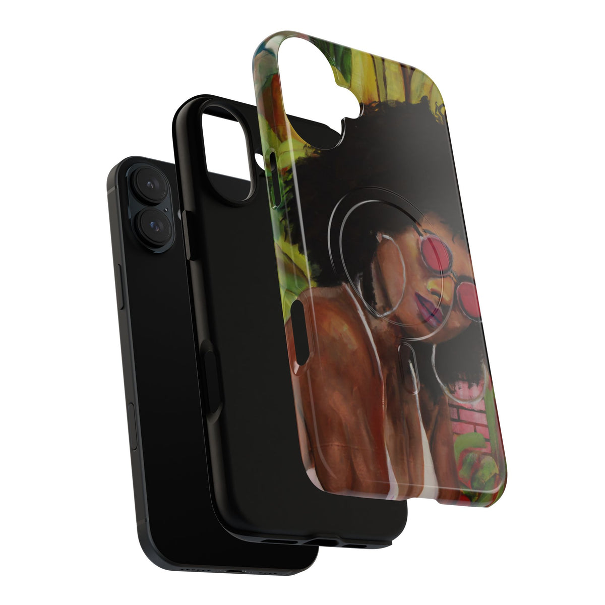 Afro Chic Phone Case — Retro Sunglasses Artwork Tough Magnetic Case