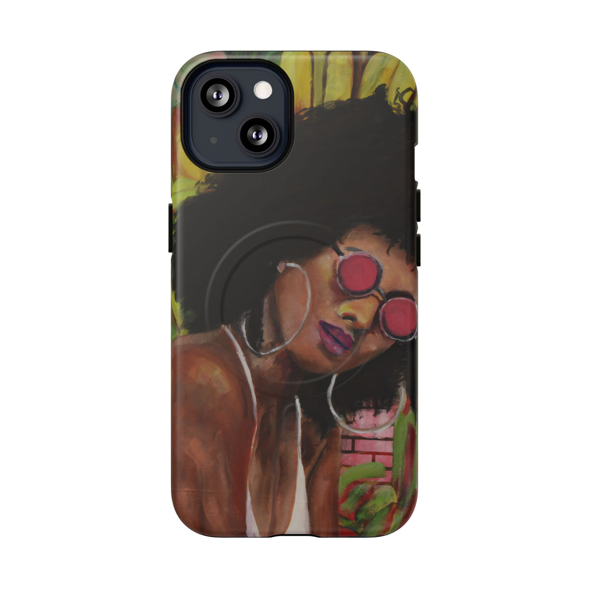 Afro Chic Phone Case — Retro Sunglasses Artwork Tough Magnetic Case