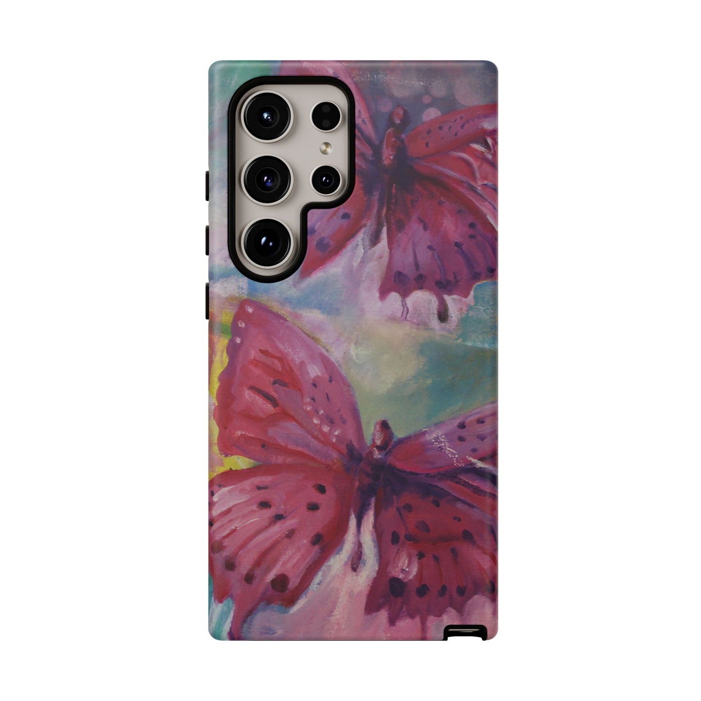 Pink Butterfly Case - Tough Cases, Cute Phone Cover, Nature Lover Gift, Vibrant