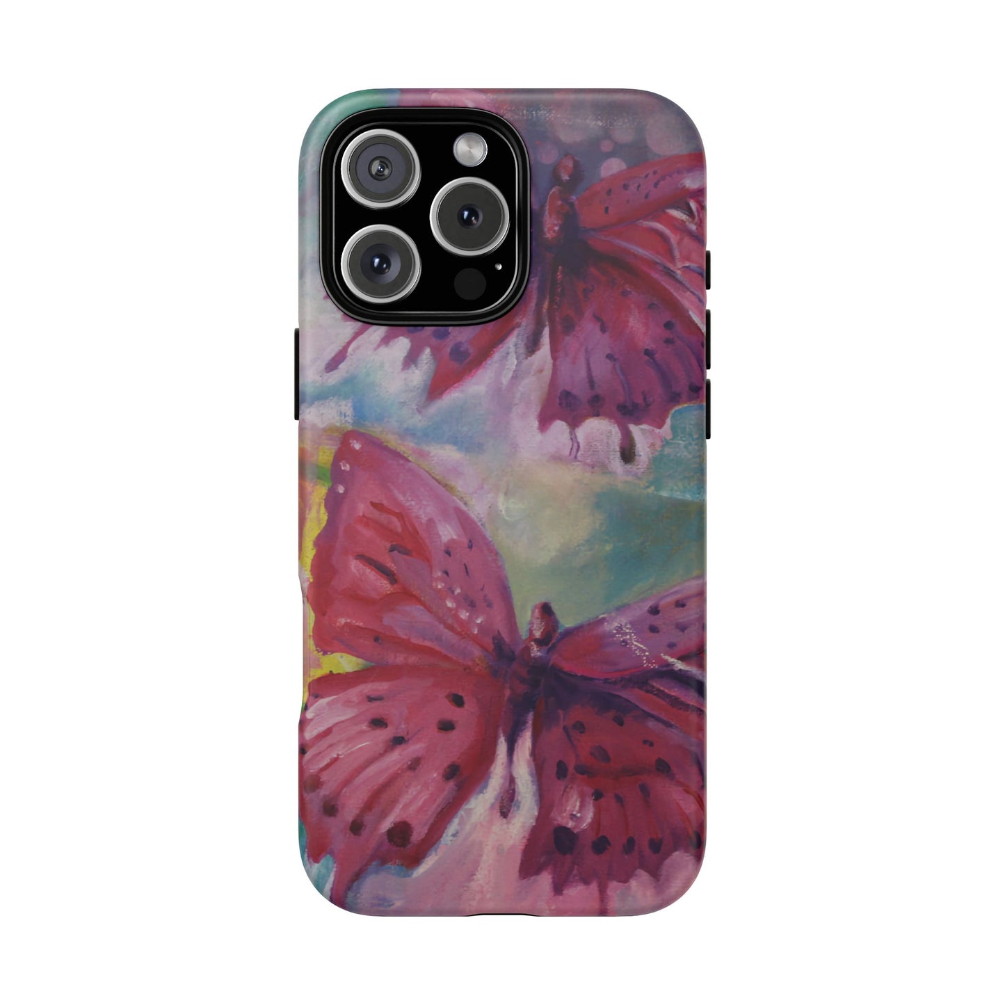 Pink Butterfly Case - Tough Cases, Cute Phone Cover, Nature Lover Gift, Vibrant
