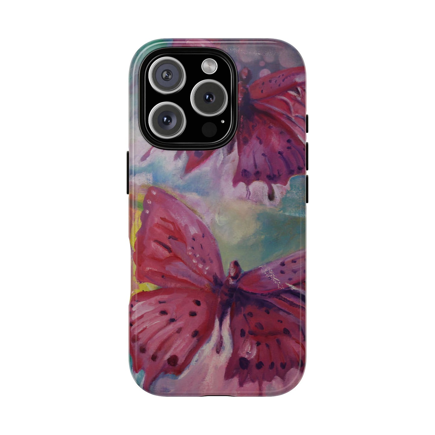 Pink Butterfly Case - Tough Cases, Cute Phone Cover, Nature Lover Gift, Vibrant