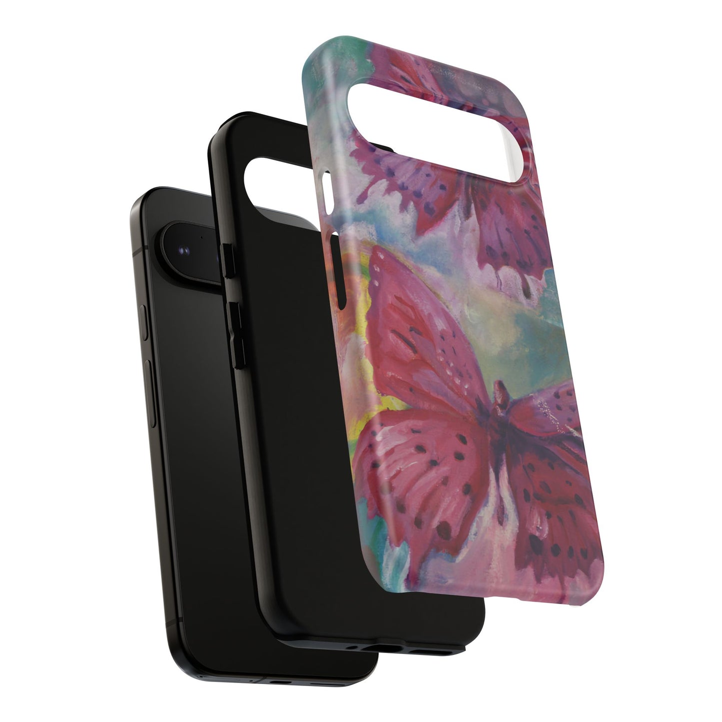 Pink Butterfly Case - Tough Cases, Cute Phone Cover, Nature Lover Gift, Vibrant