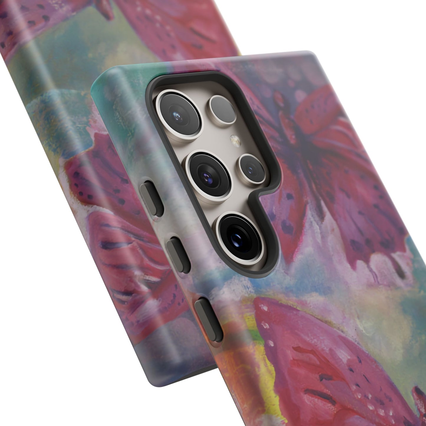 Pink Butterfly Case - Tough Cases, Cute Phone Cover, Nature Lover Gift, Vibrant