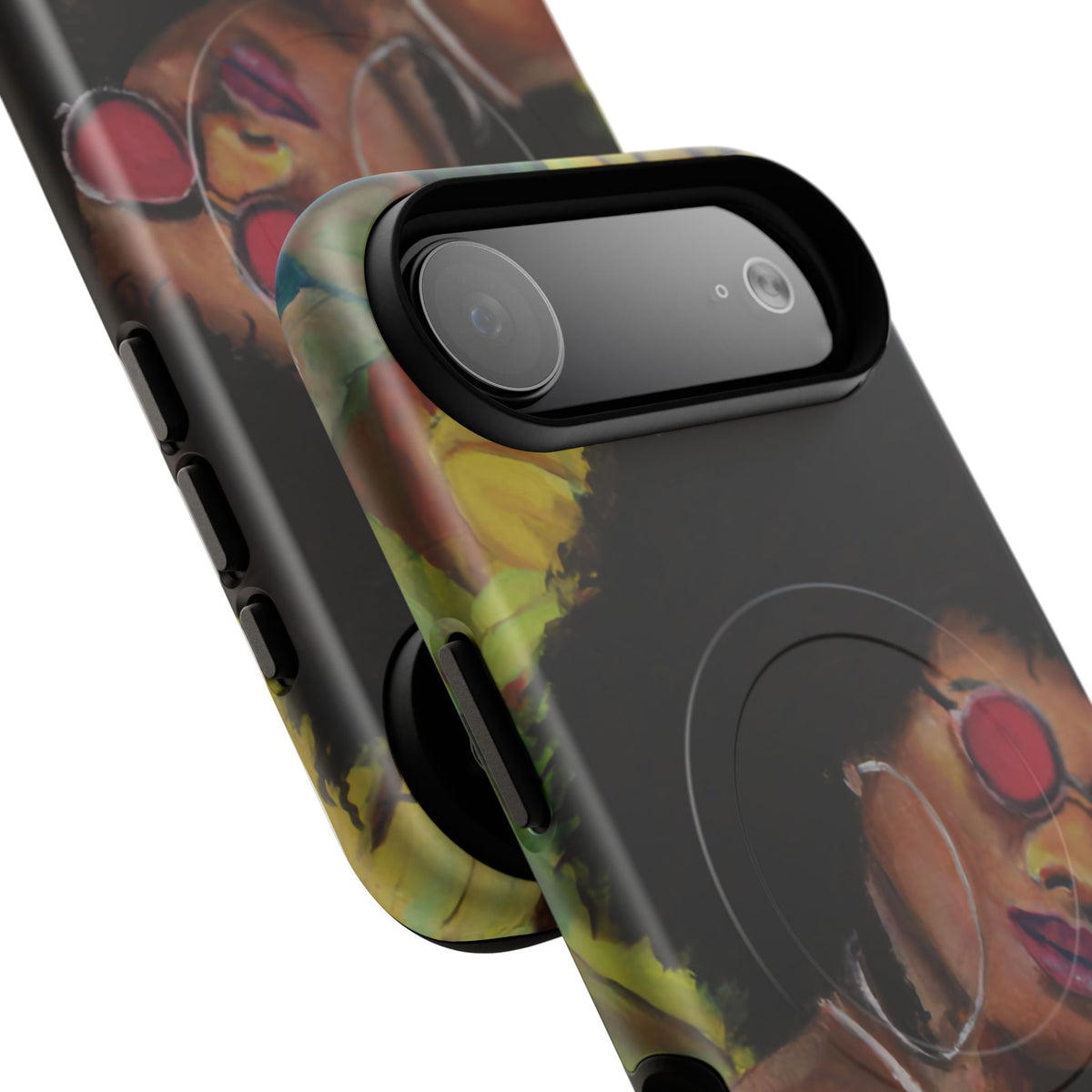 Afro Chic Phone Case — Retro Sunglasses Artwork Tough Magnetic Case